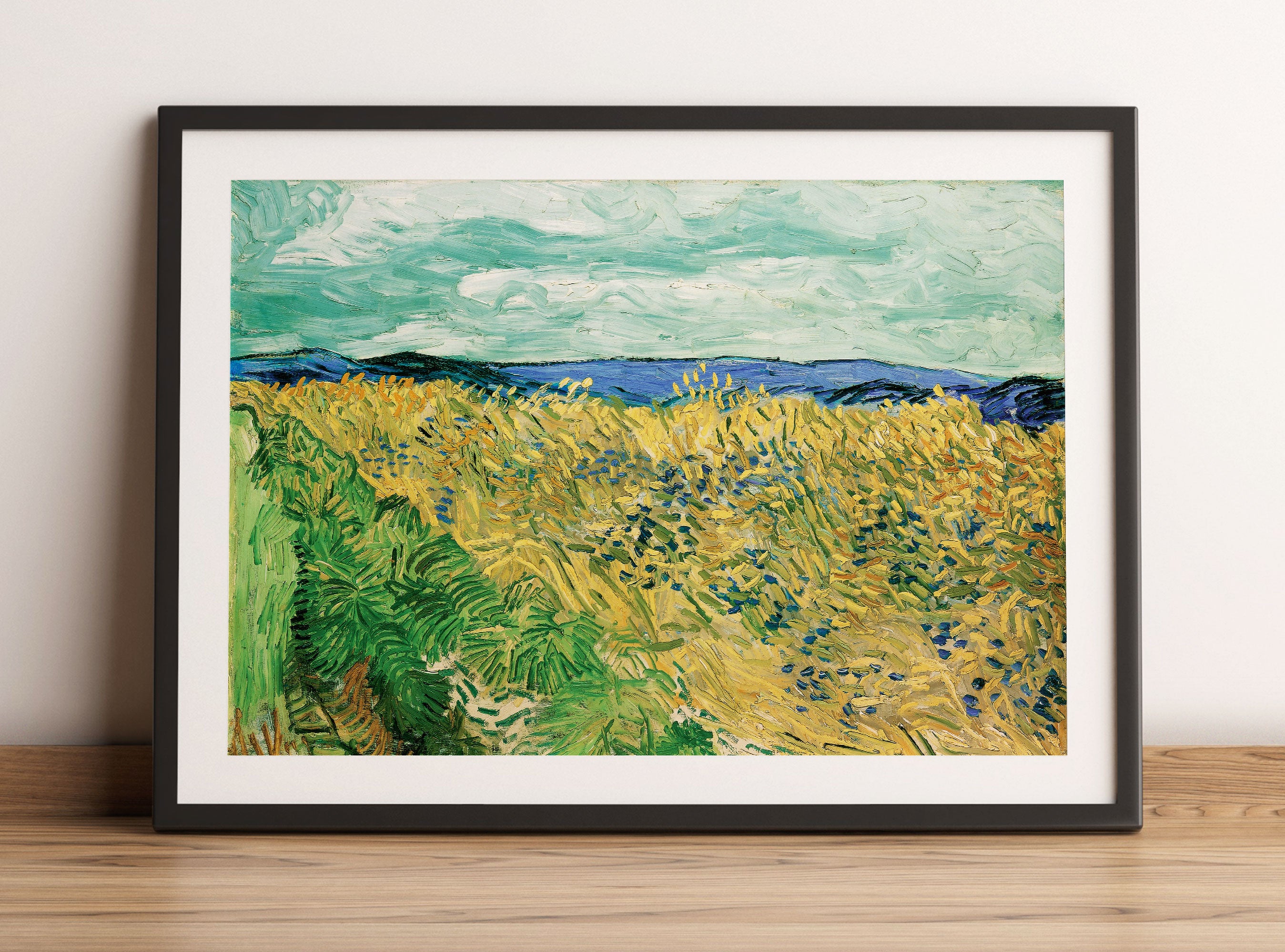 Vincent Van Gogh - Weizenfeld mit Kornblumen, Gerahmtes Bild