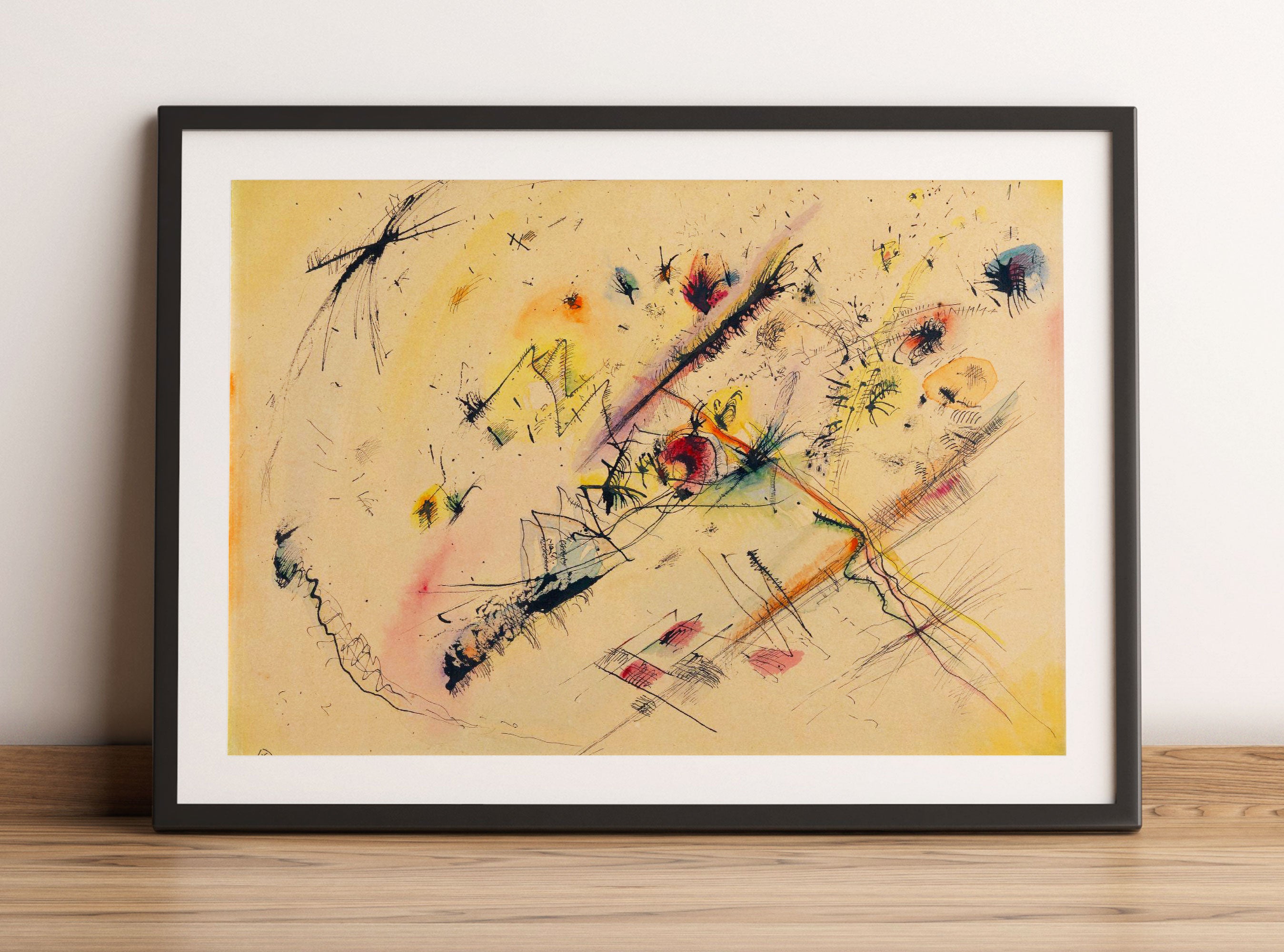 Wassily Kandinsky - Helles Bild, Gerahmtes Bild