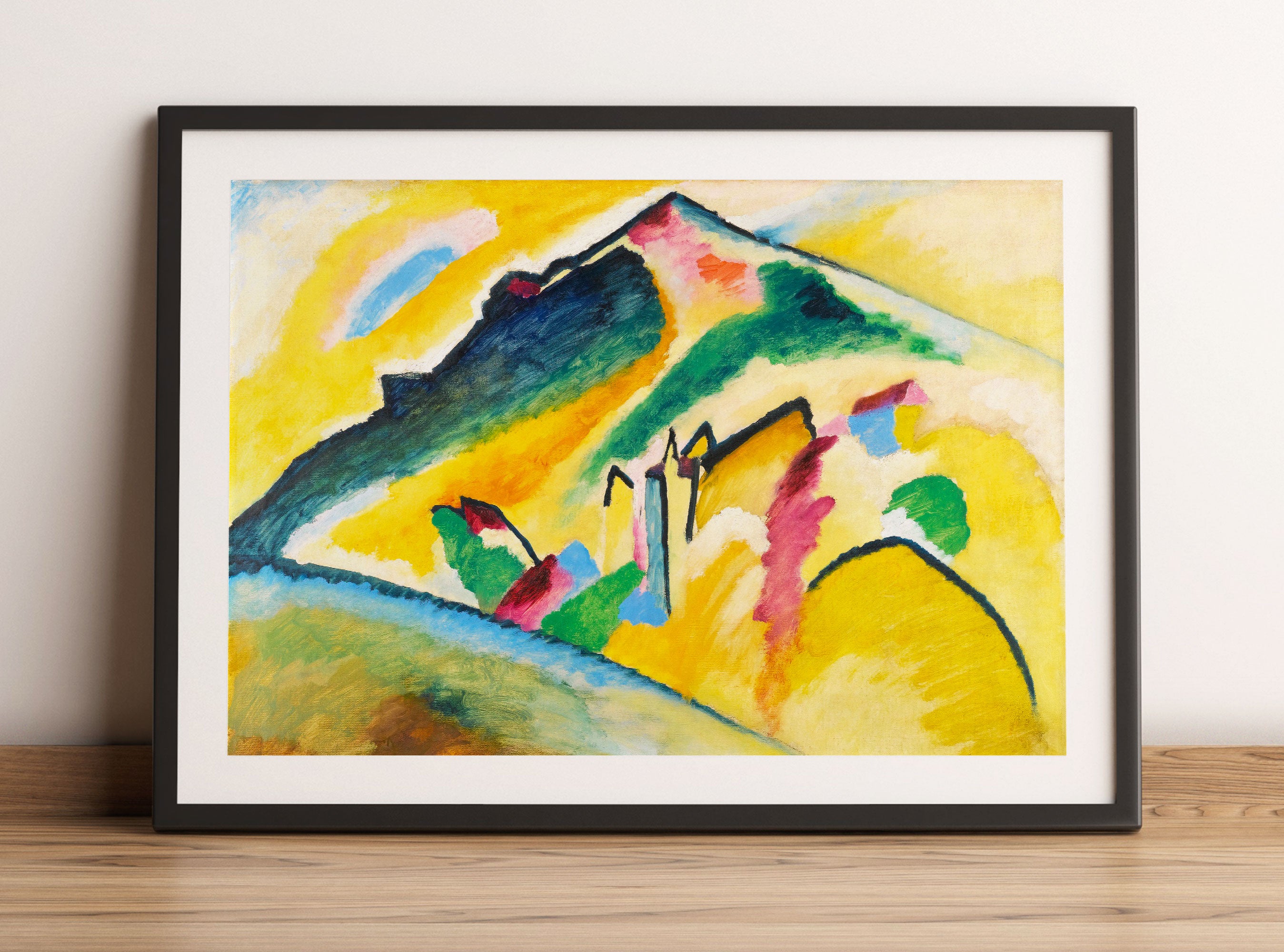 Wassily Kandinsky - Herbstlandschaft, Gerahmtes Bild