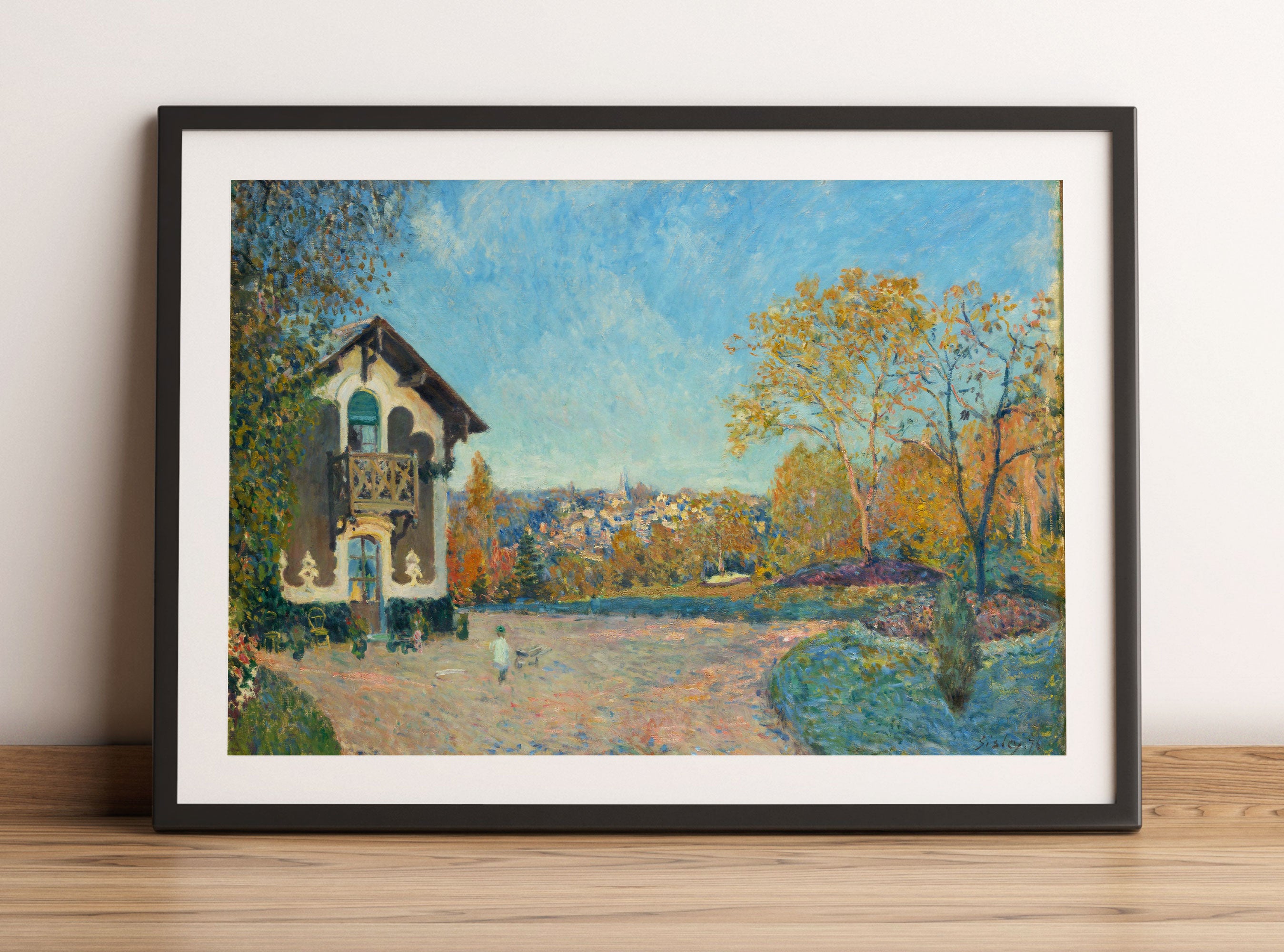 Alfred Sisley - View of Marly-le-Roi from Coeur-Volant, Gerahmtes Bild