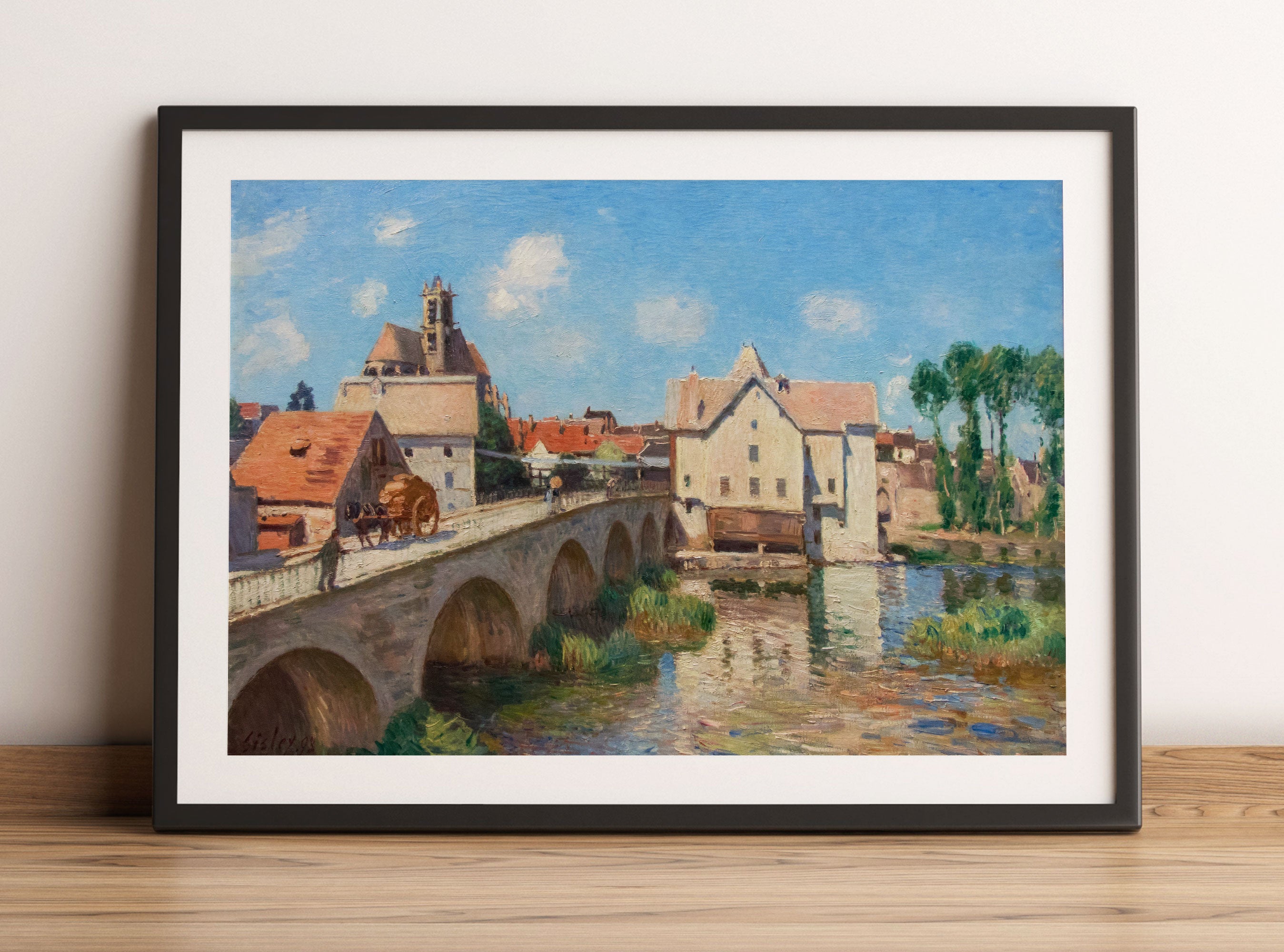 Alfred Sisley - Le pont de Moret, Gerahmtes Bild