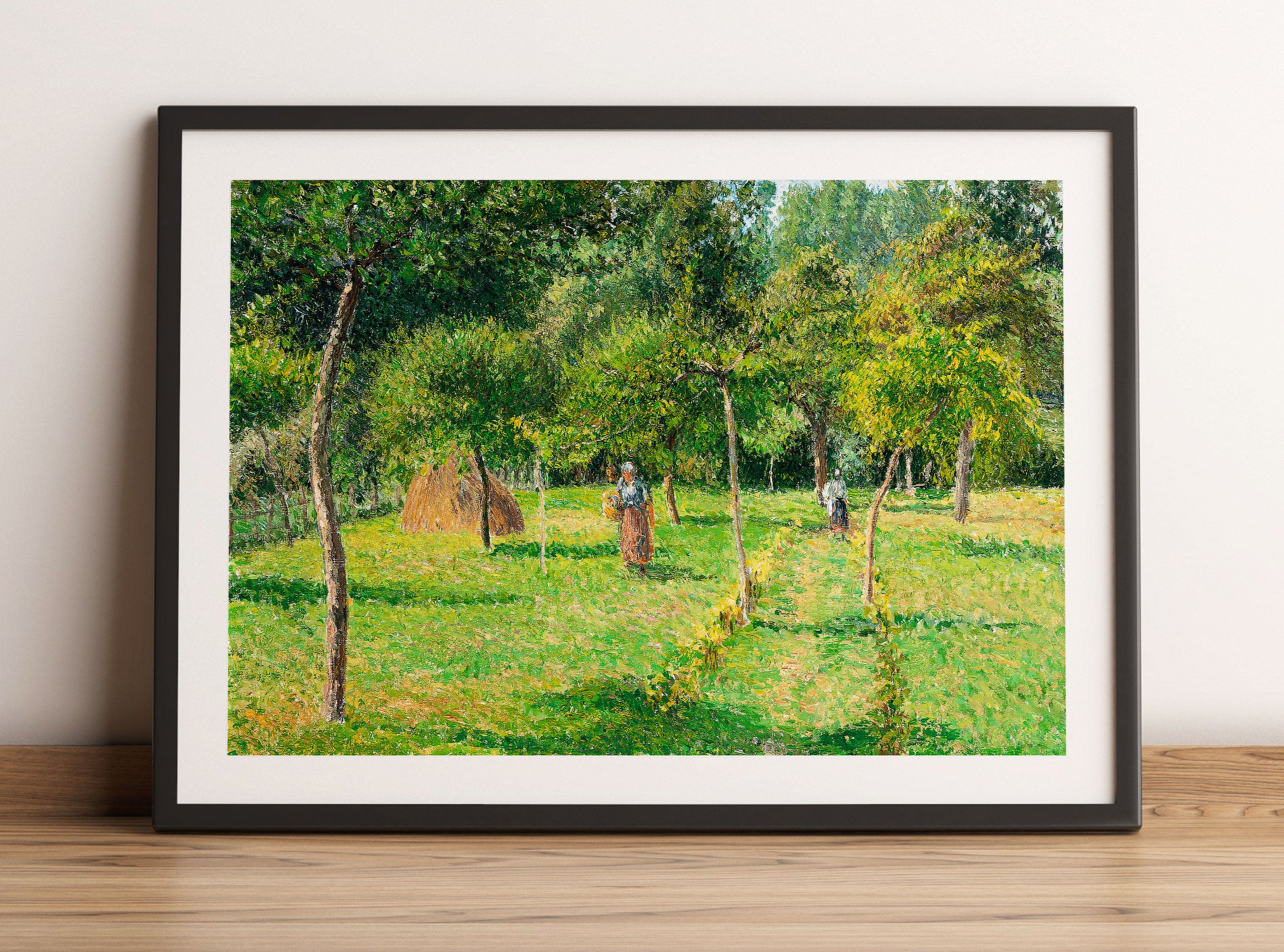 Camille Pissarro - Le jardin à Éragny, Gerahmtes Bild