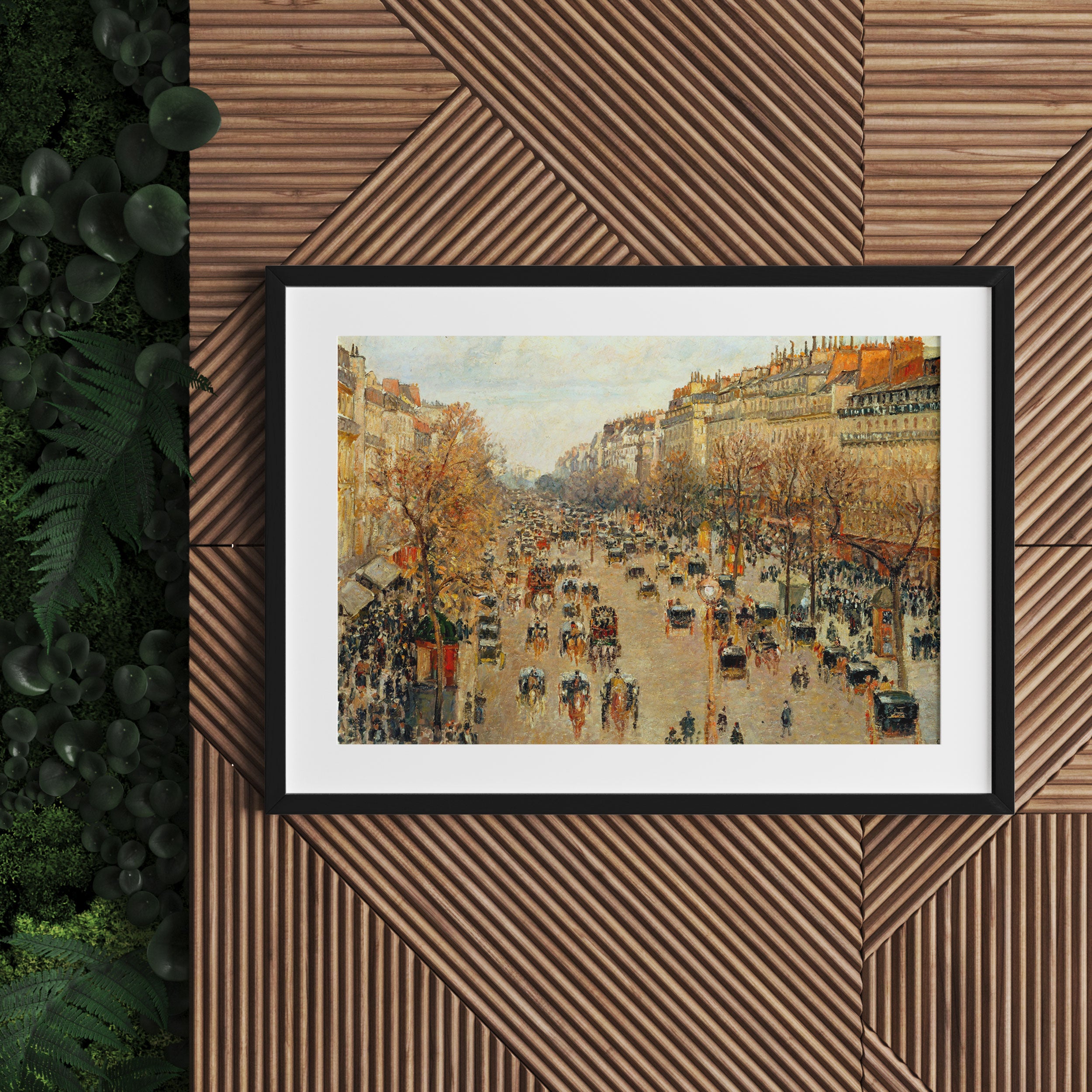 Camille Pissarro - Boulevard Montmartre, Gerahmtes Bild