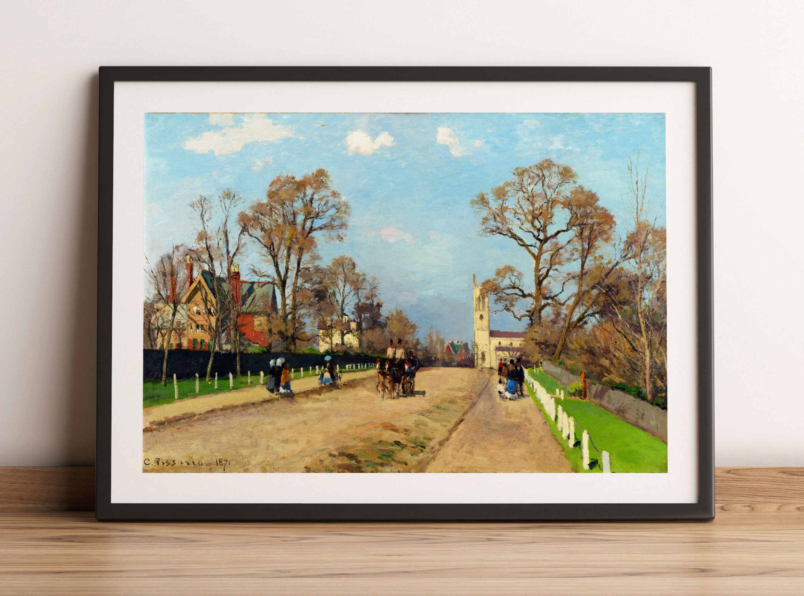 Camille Pissarro - The Avenue Sydenham , Gerahmtes Bild