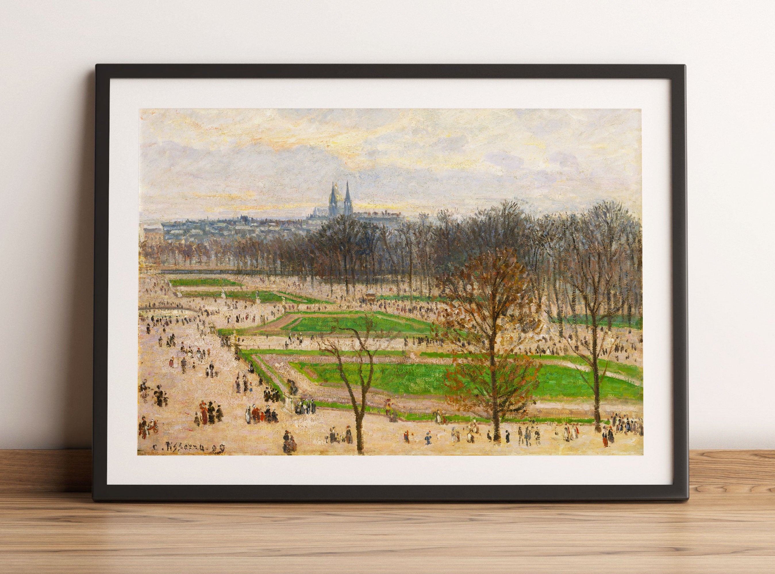 Camille Pissarro - The Garden of the Tuileries I, Gerahmtes Bild