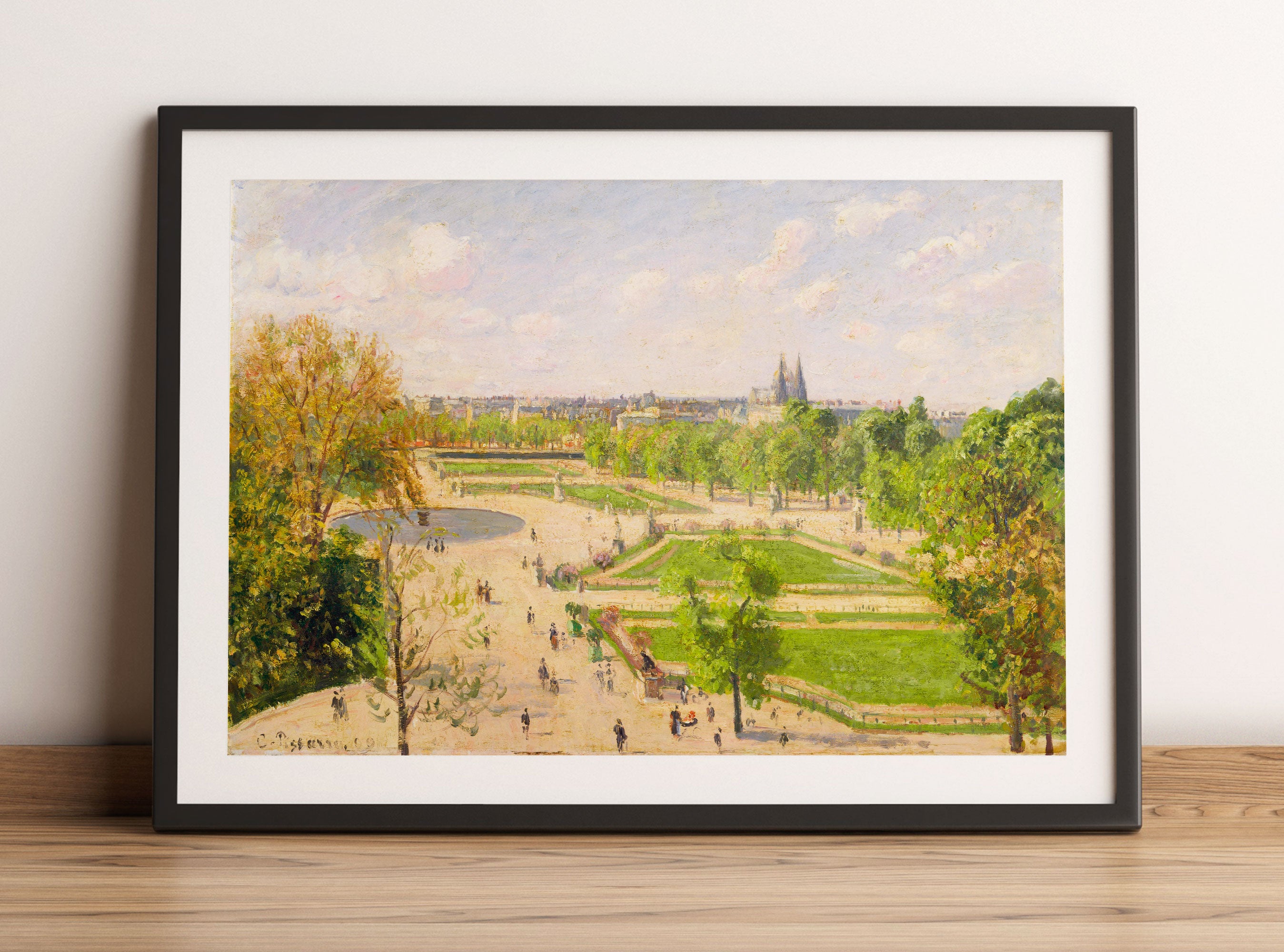 Camille Pissarro - The Garden of the Tuileries III, Gerahmtes Bild