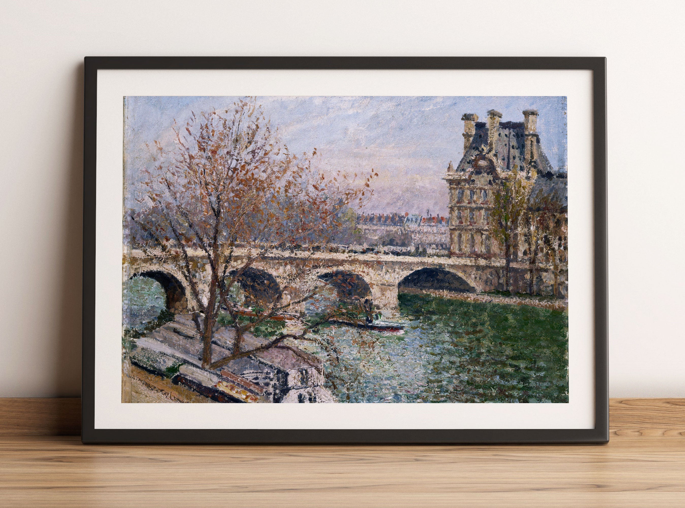 Camille Pissarro - Pont Royal and the Pavillon De Flore, Gerahmtes Bild