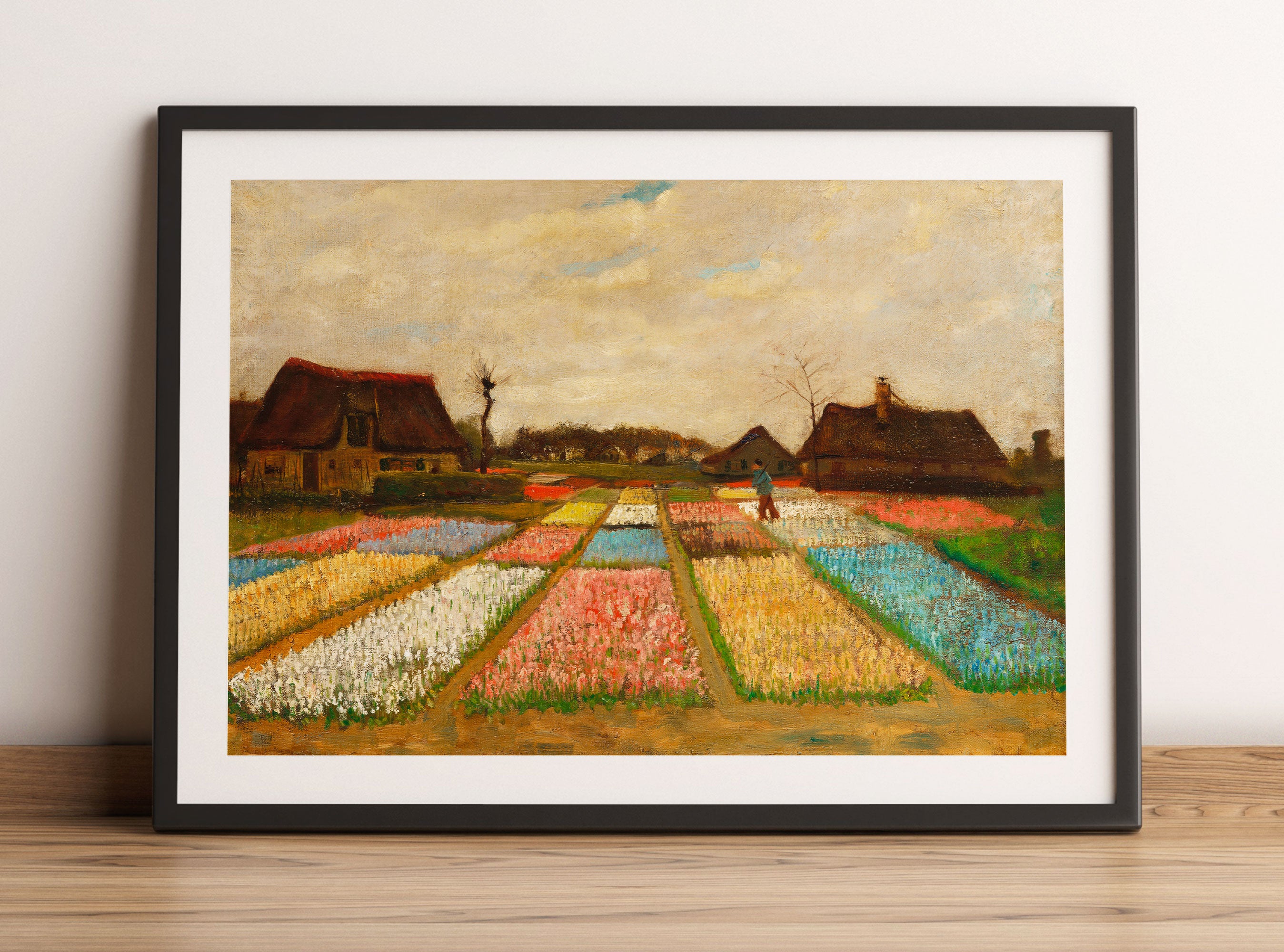 Vincent Van Gogh - Blumenbeete in Holland , Gerahmtes Bild