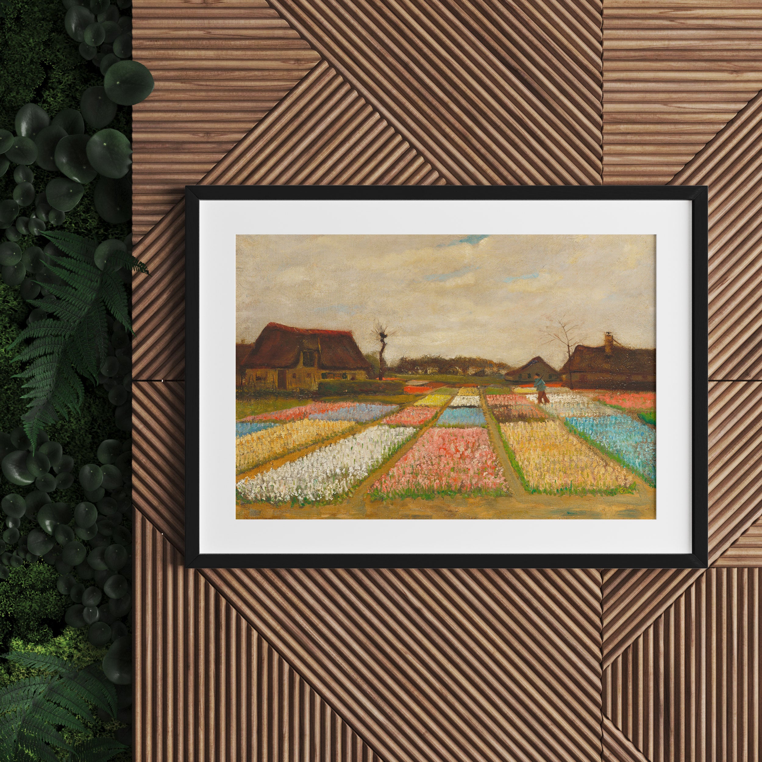 Vincent Van Gogh - Blumenbeete in Holland , Gerahmtes Bild