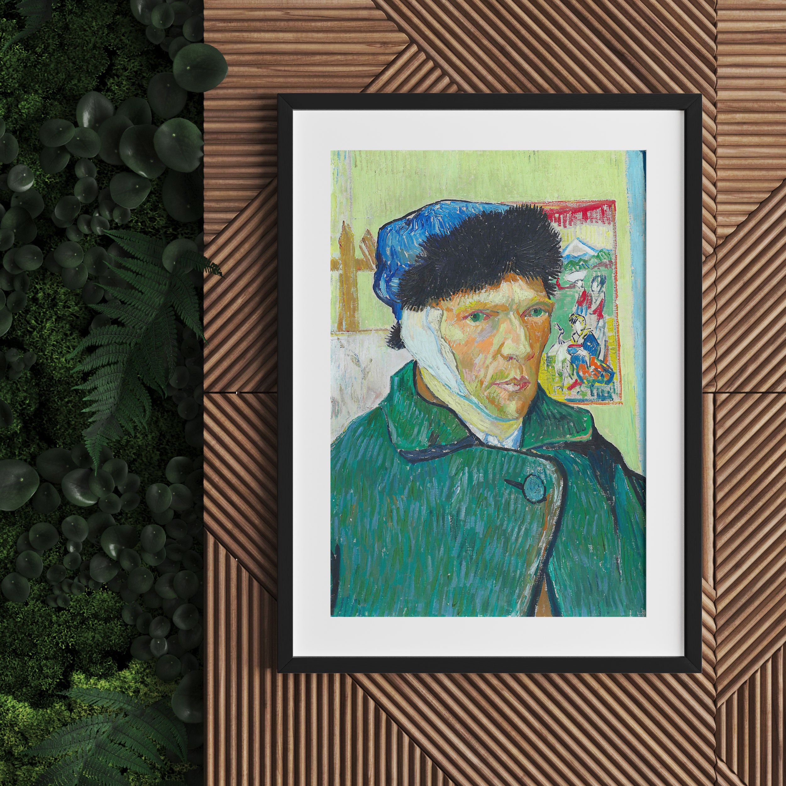 Vincent Van Gogh - Selbstportrait mit bandagiertem Ohr, Gerahmtes Bild