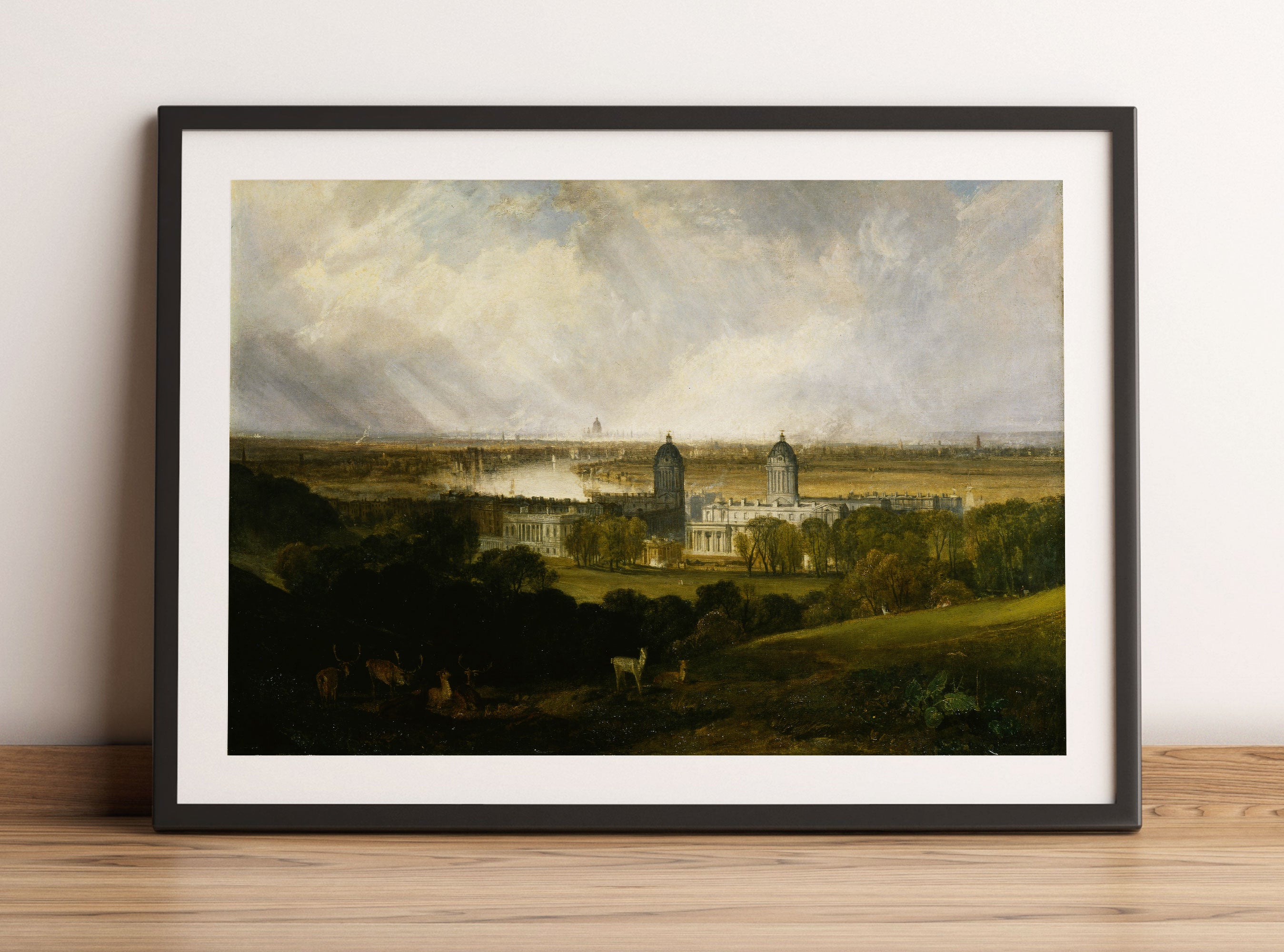 William Turner - London from Greenwhich Park , Gerahmtes Bild