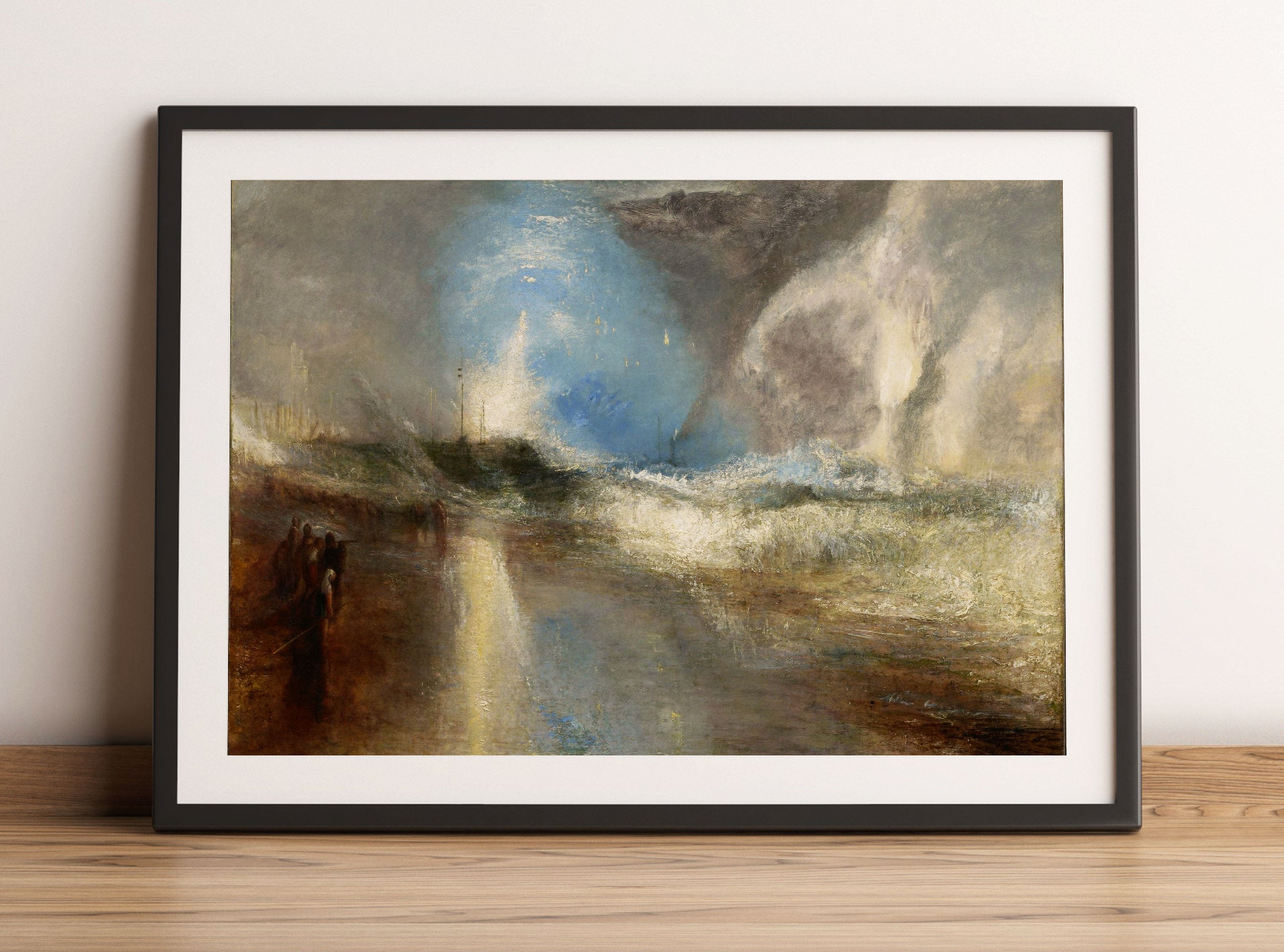 William Turner - Rockets and Blue LightsClose at Hand, Gerahmtes Bild