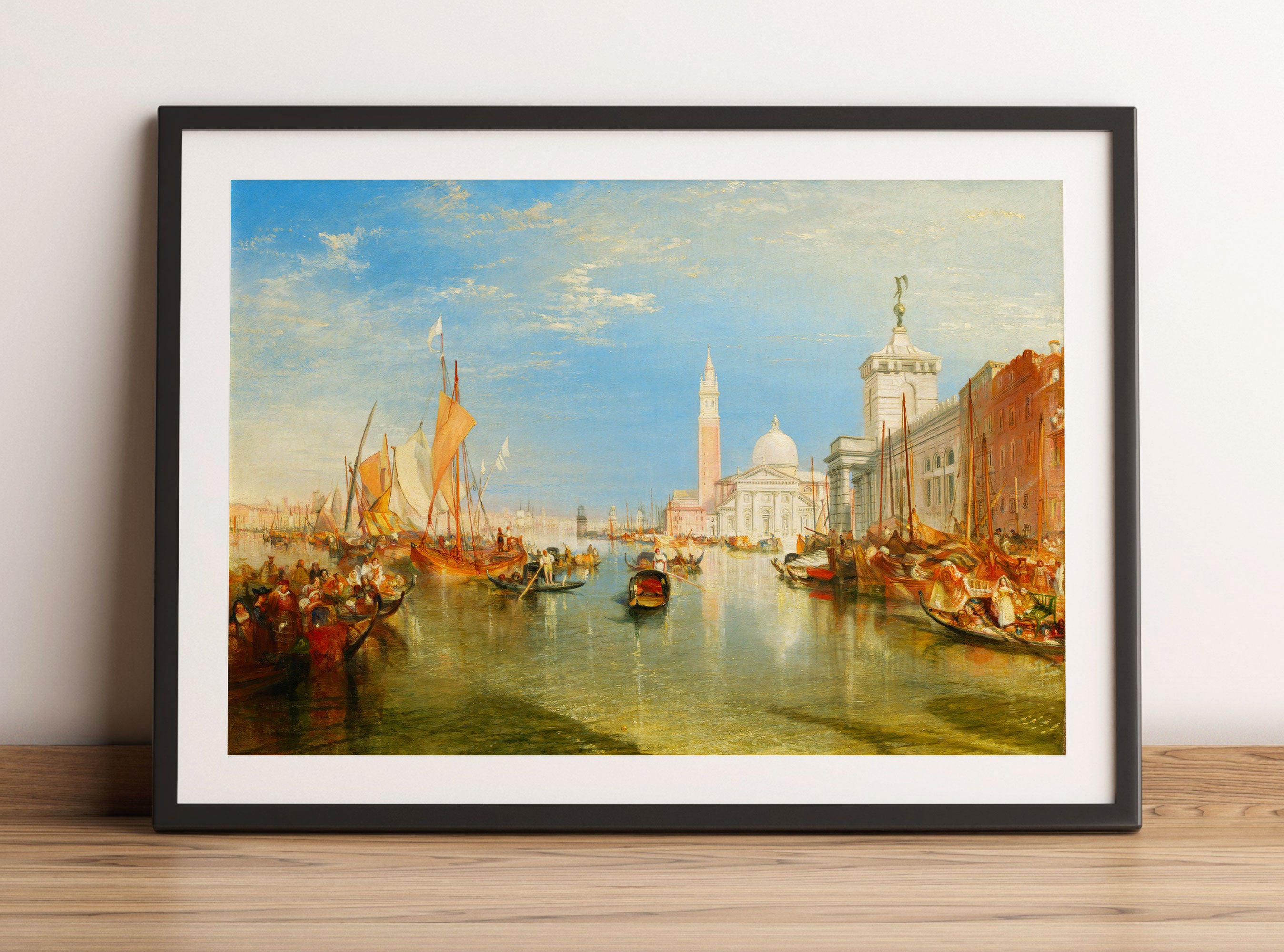 William Turner - Venice: The Dogana and San Giorgio Mag, Gerahmtes Bild