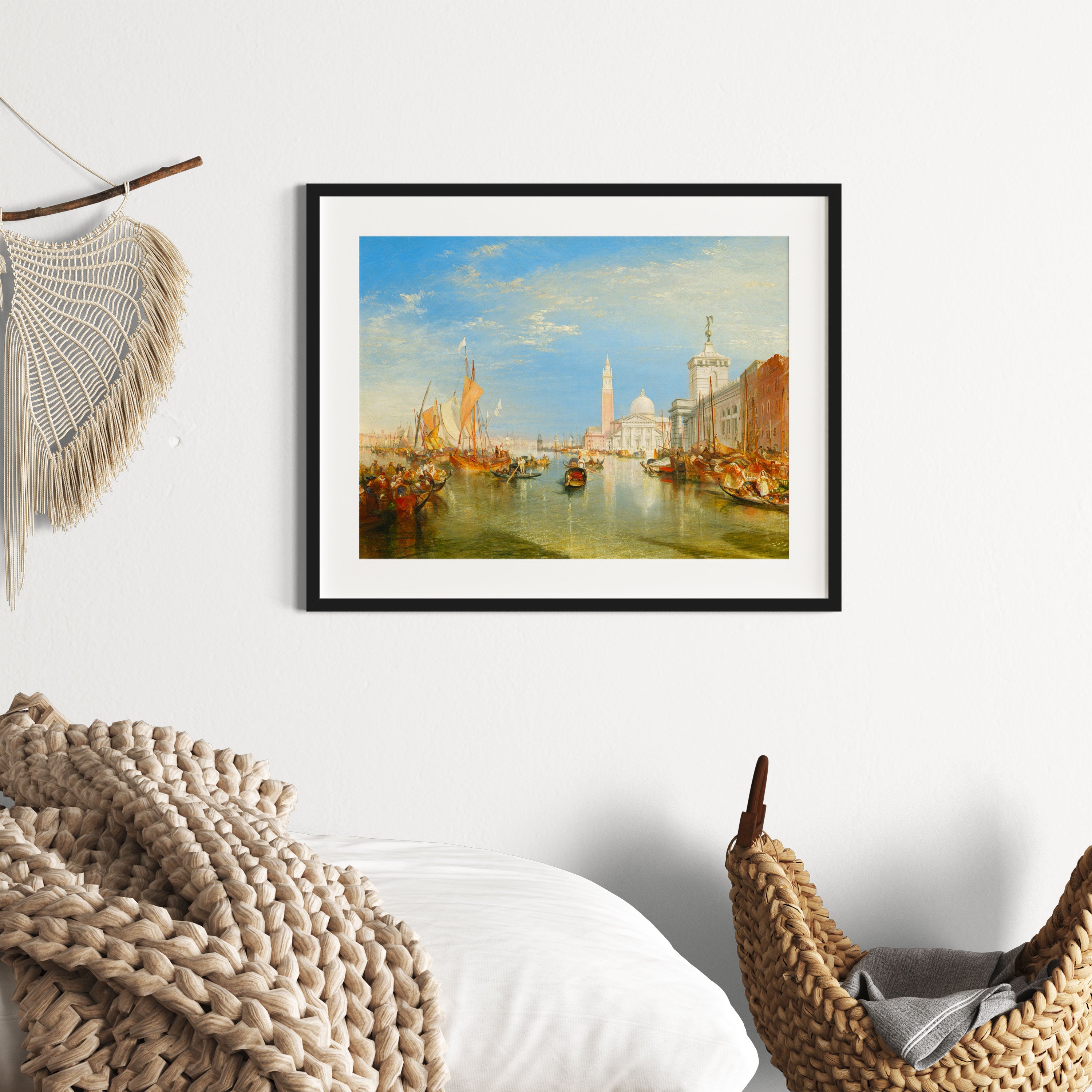 William Turner - Venice: The Dogana and San Giorgio Mag, Gerahmtes Bild