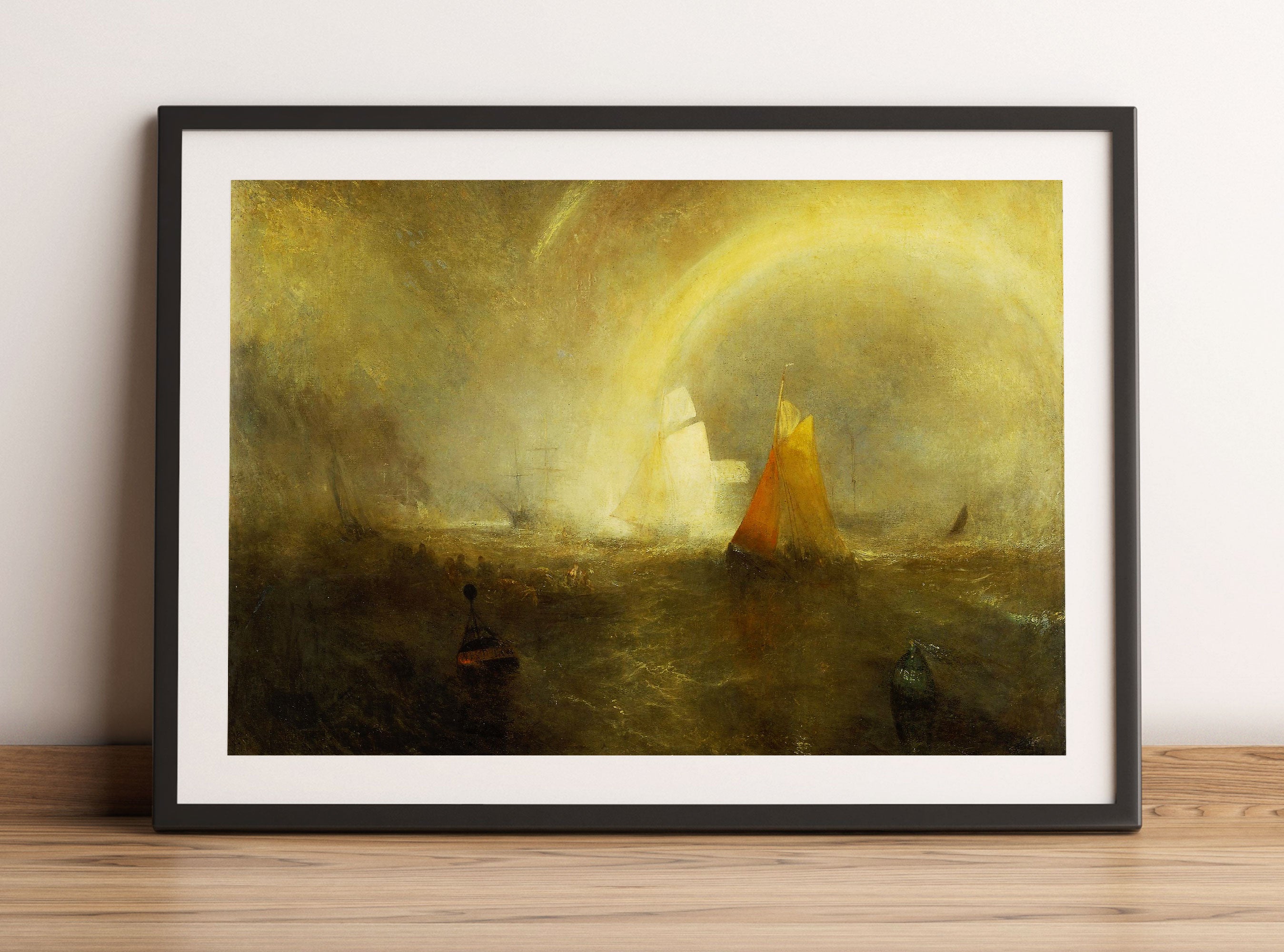 William Turner - The Wreck Buoy, Gerahmtes Bild