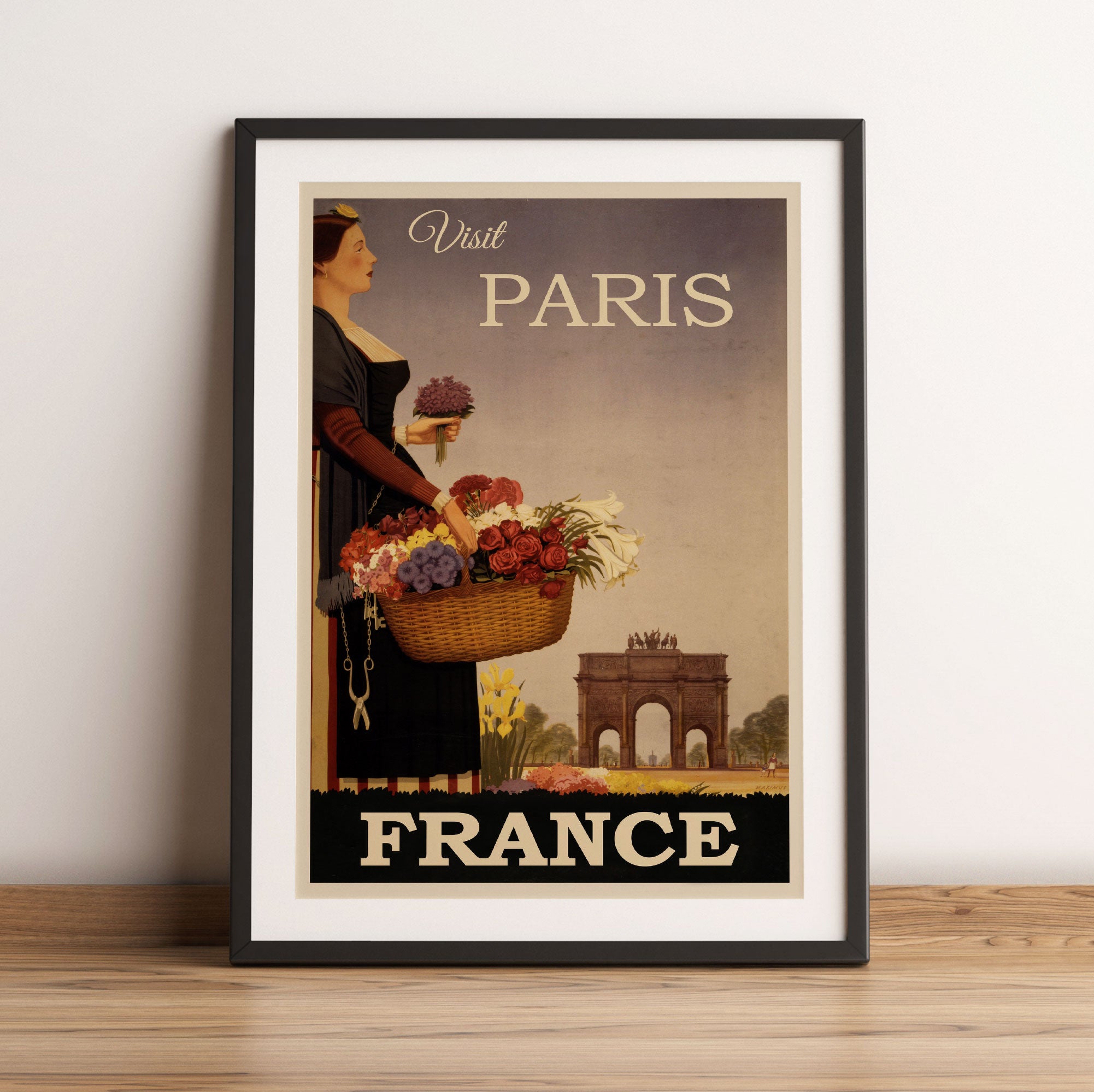 Vintage Poster  - Paris Madame, Gerahmtes Bild