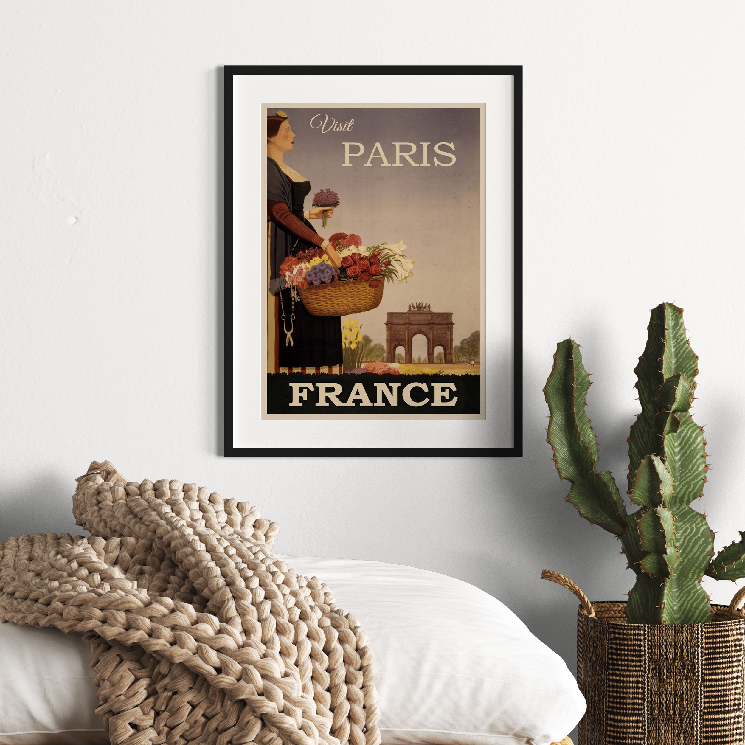 Vintage Poster  - Paris Madame, Gerahmtes Bild