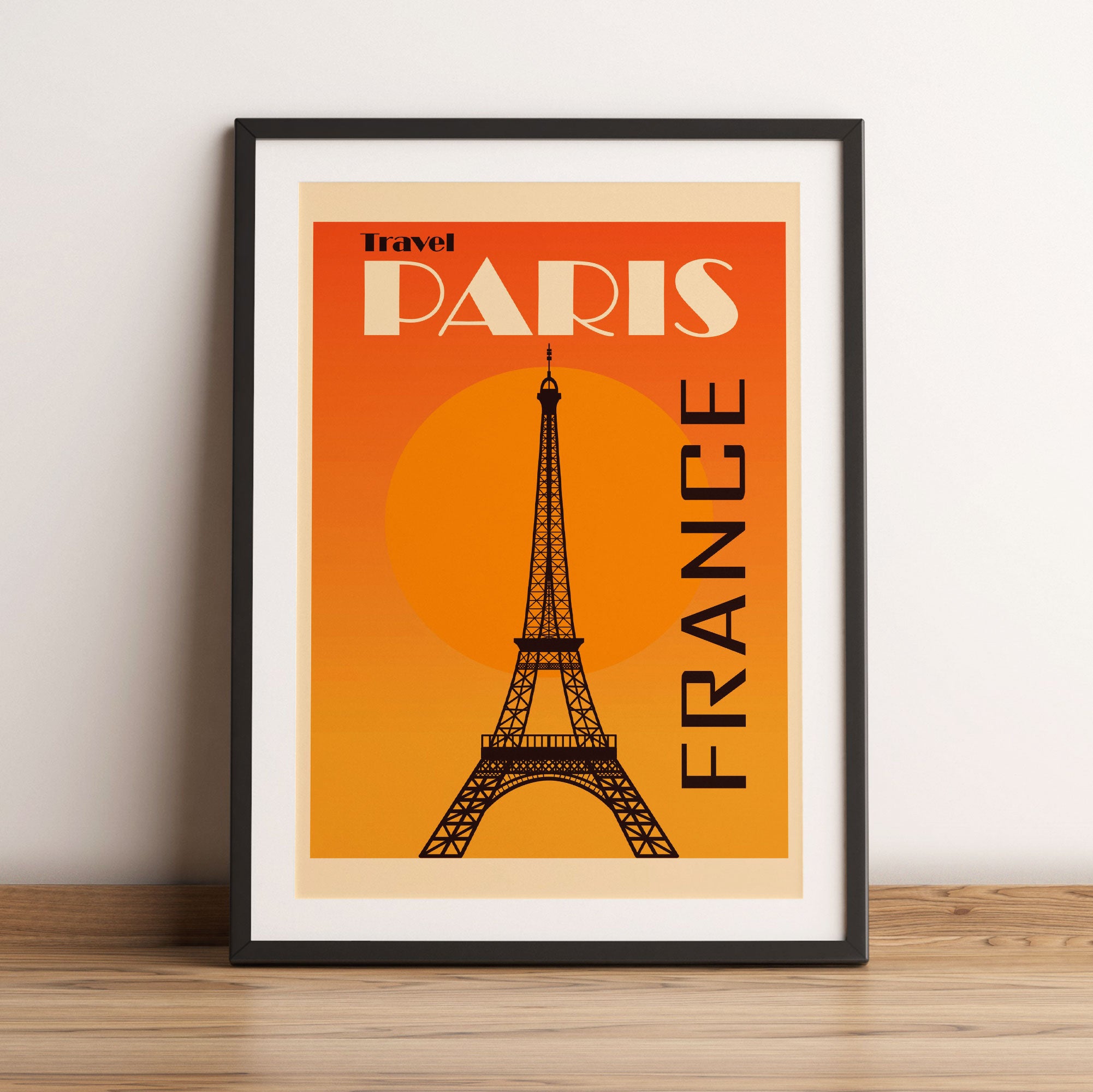 Vintage Poster  - Paris Eifelturm II, Gerahmtes Bild