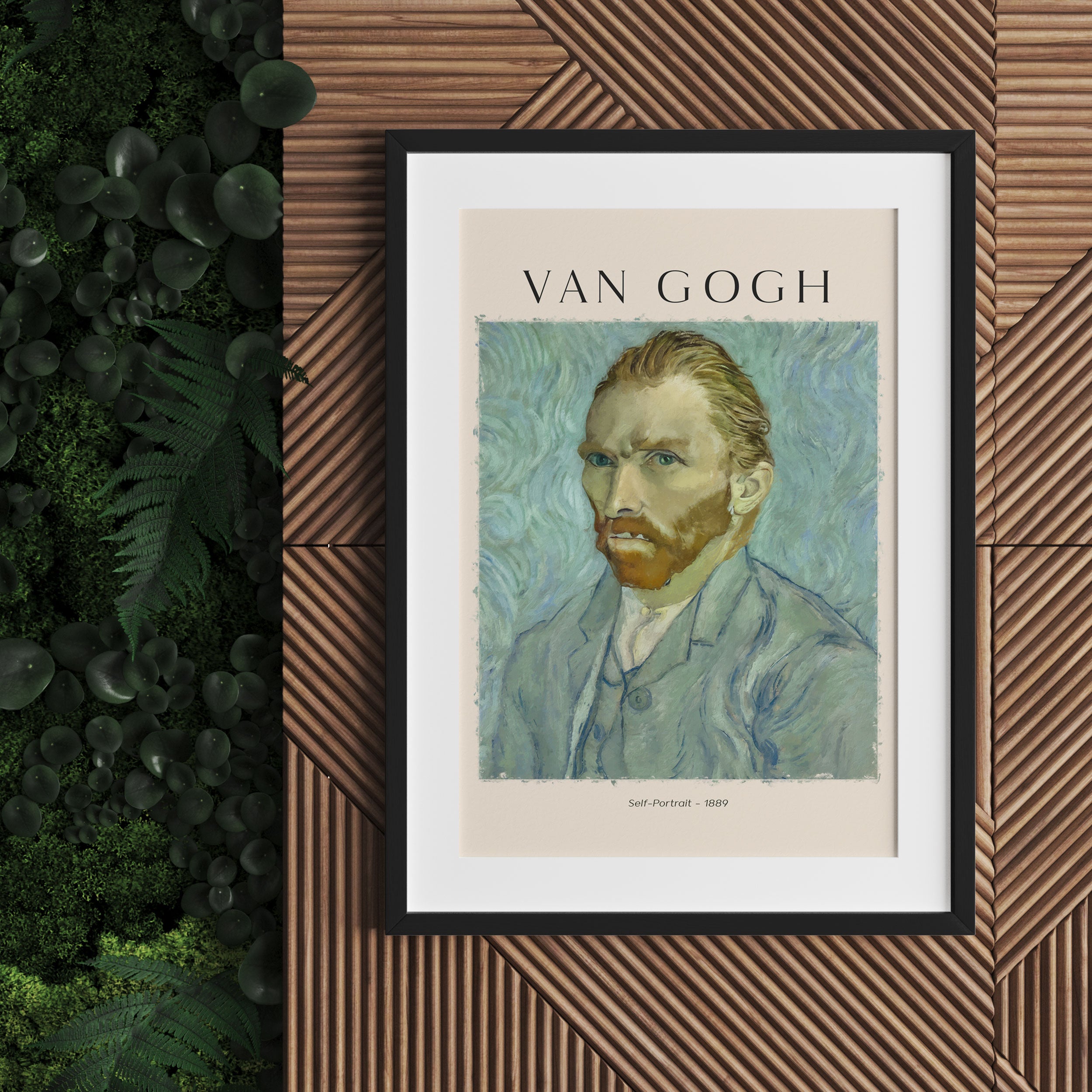 Art Portrait  - Van Gogh - Selbstportrait I, Gerahmtes Bild