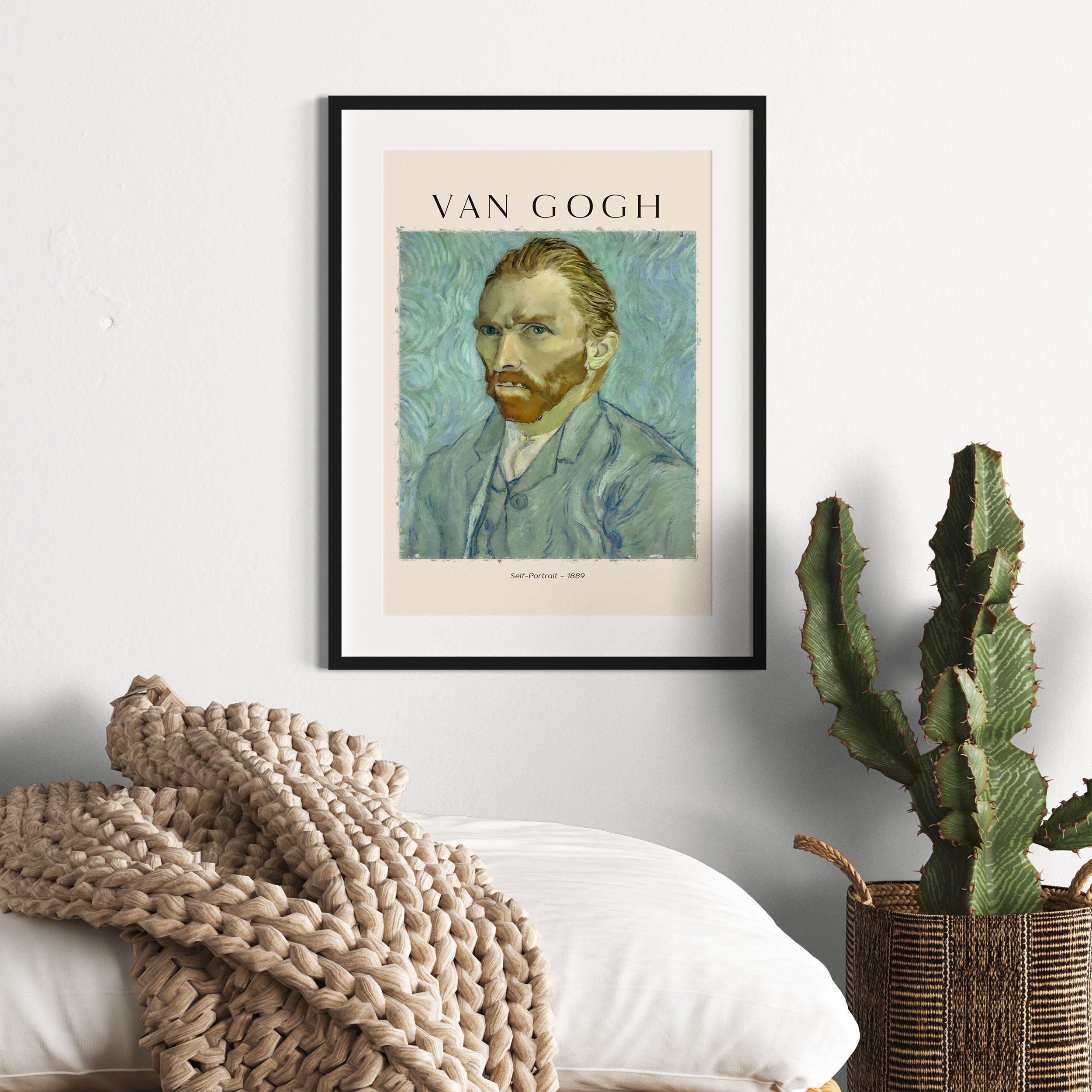 Art Portrait  - Van Gogh - Selbstportrait I, Gerahmtes Bild