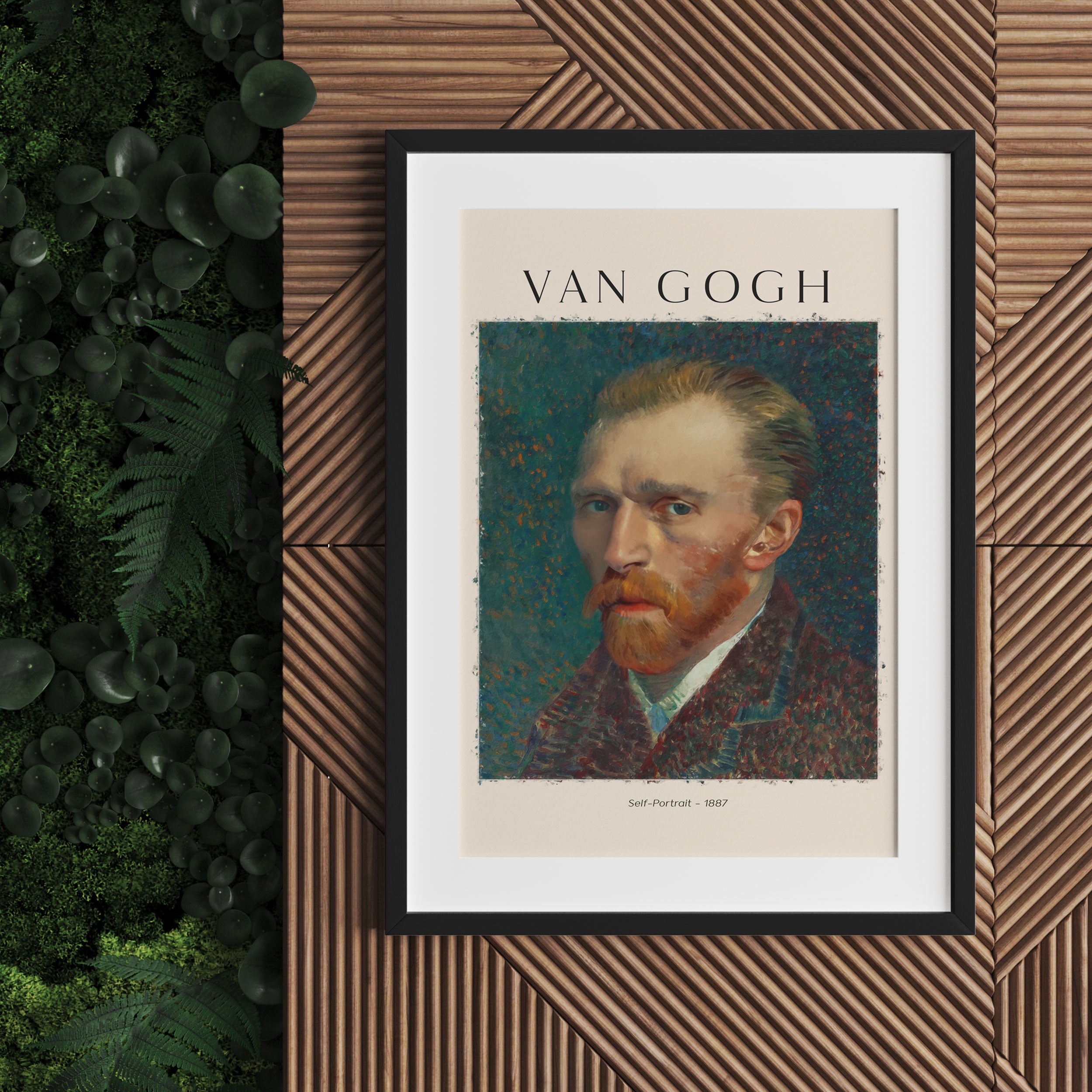 Art Portrait  - Van Gogh - Selbstportrait II, Gerahmtes Bild