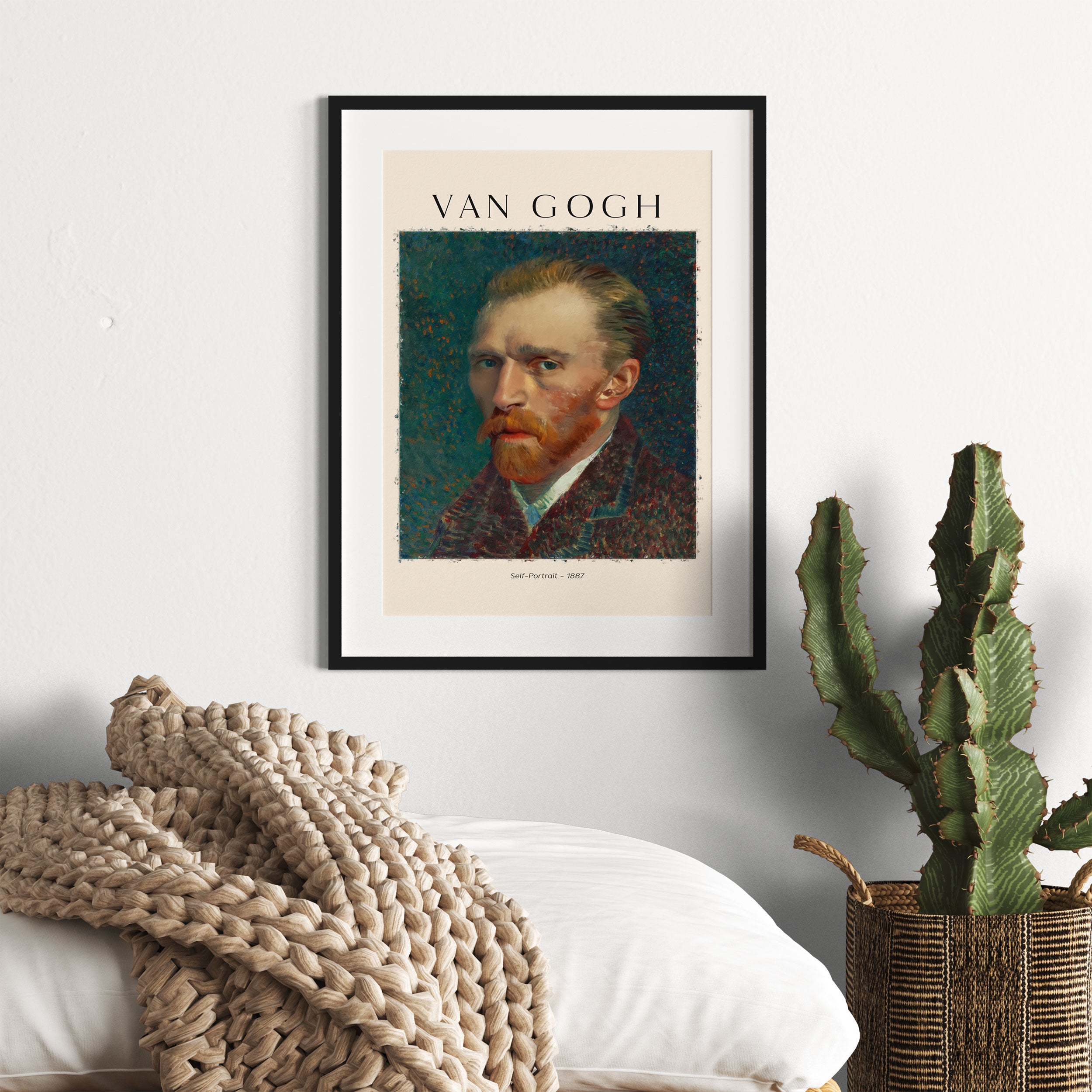 Art Portrait  - Van Gogh - Selbstportrait II, Gerahmtes Bild