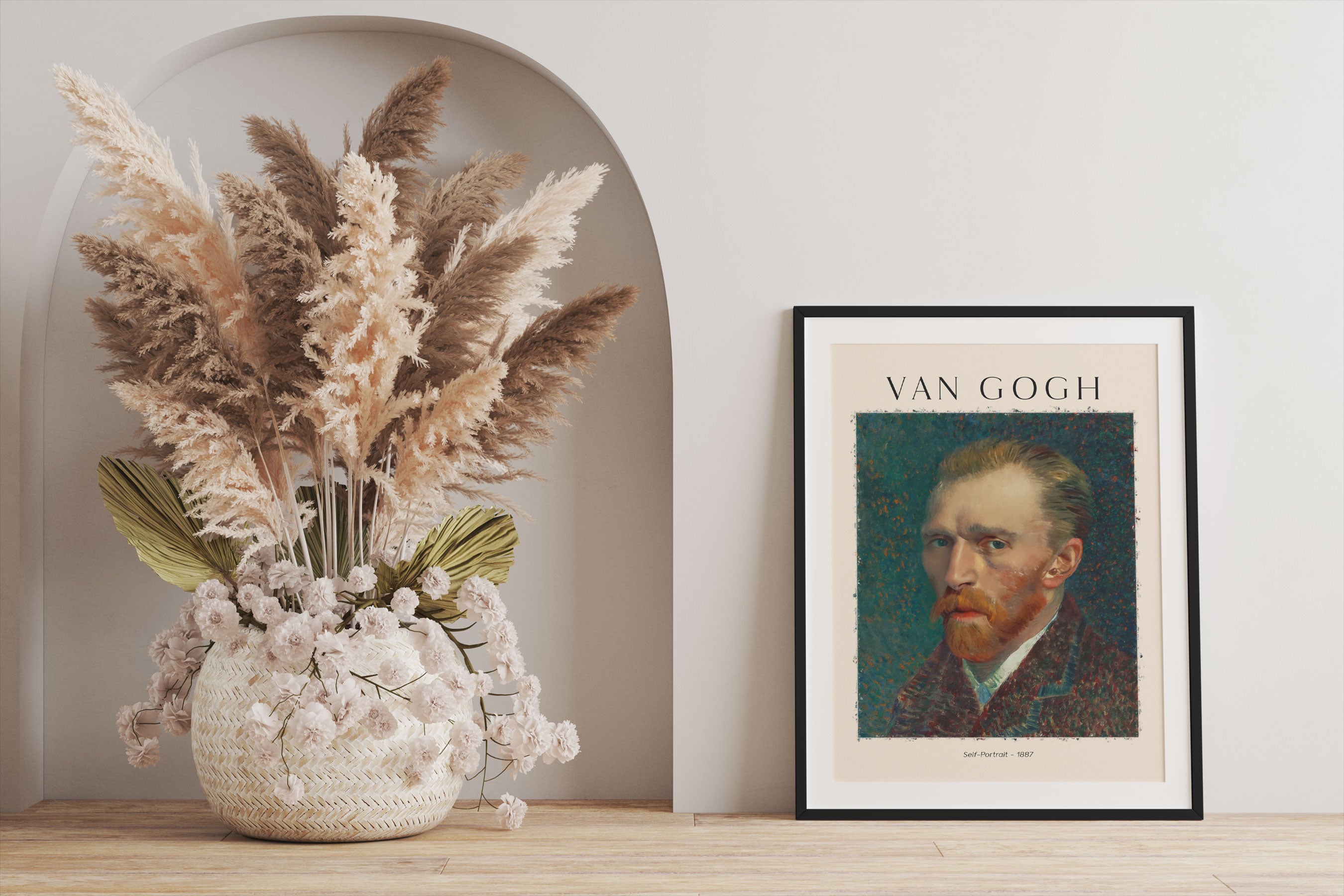 Art Portrait  - Van Gogh - Selbstportrait II, Gerahmtes Bild