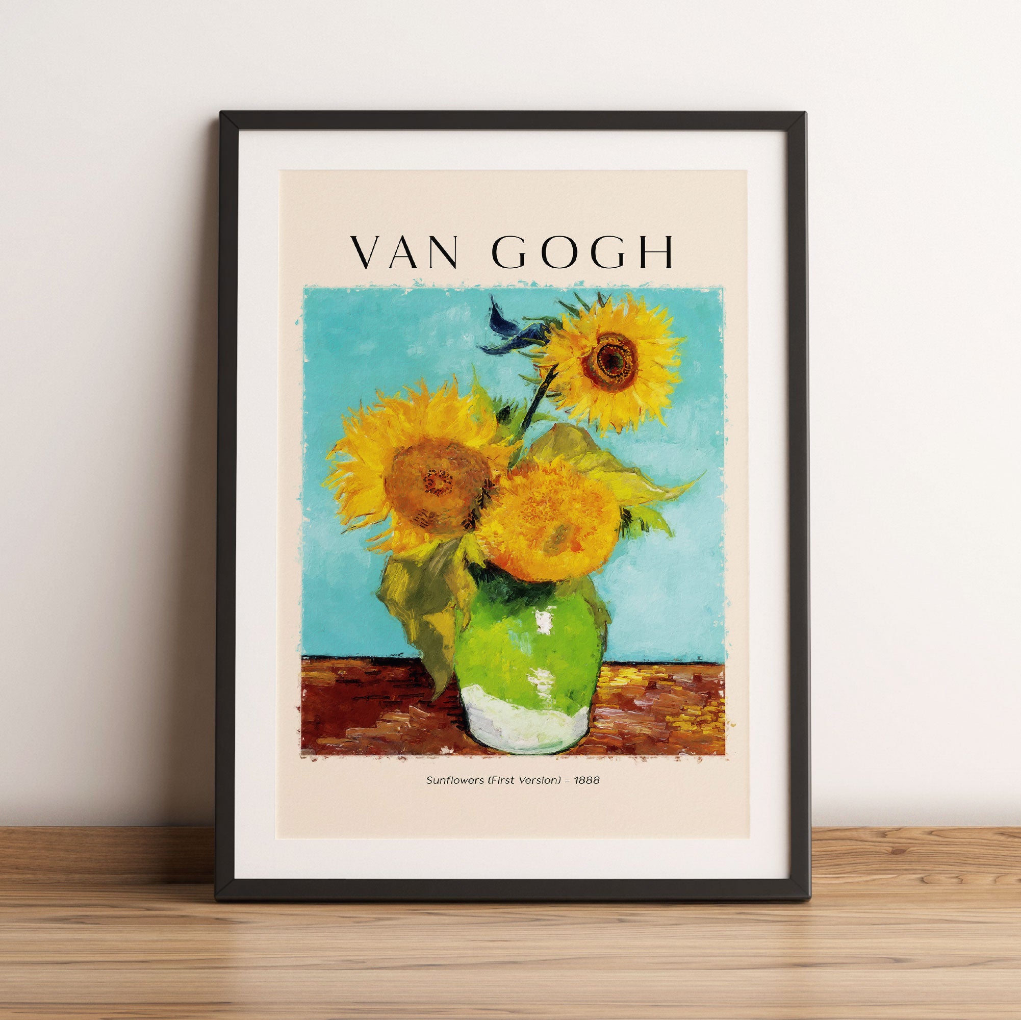 Art Portrait  - Van Gogh - Sonnenblumen, Gerahmtes Bild