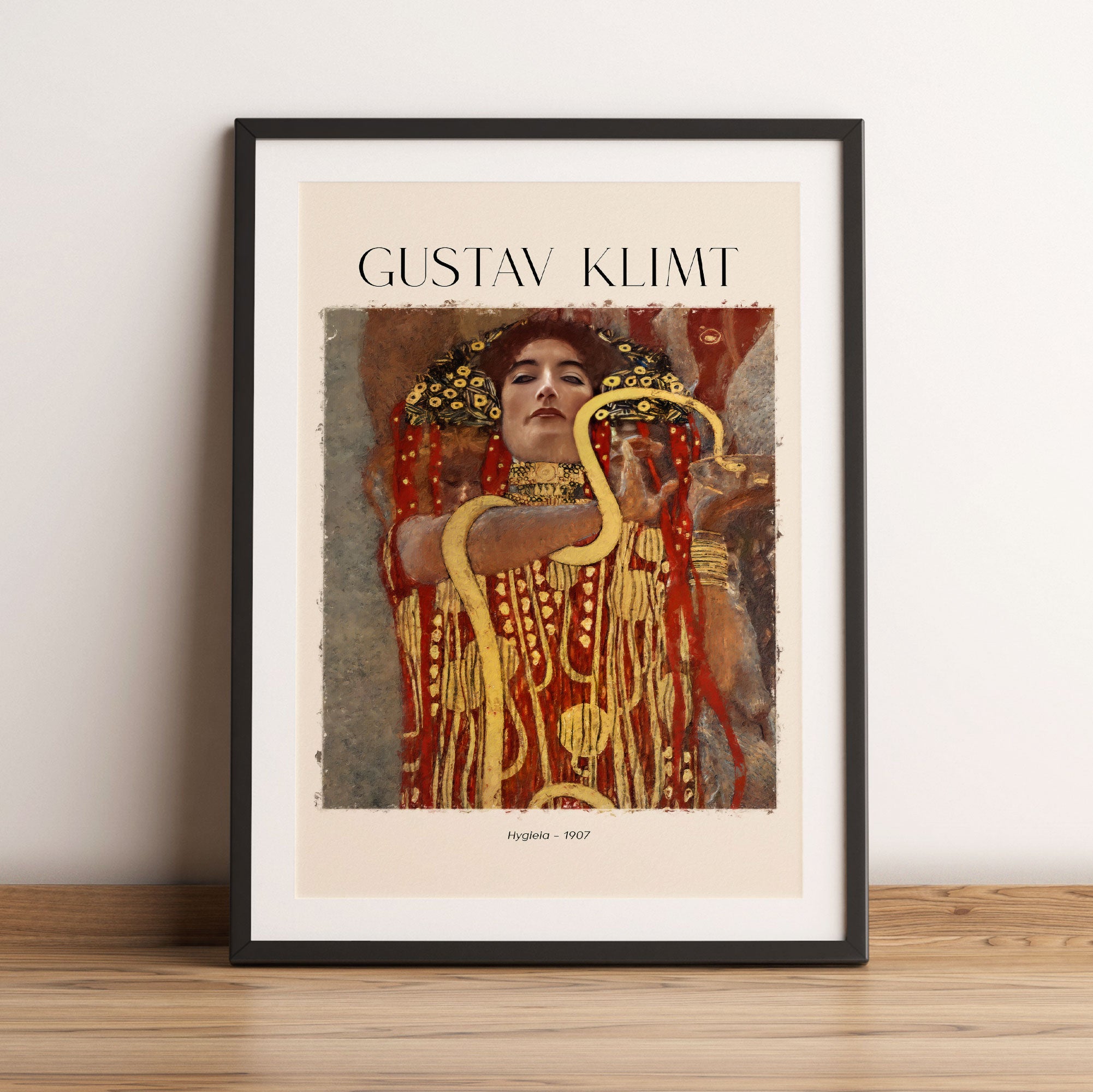 Art Portrait  - Gustav Klimt - Hygieia, Gerahmtes Bild