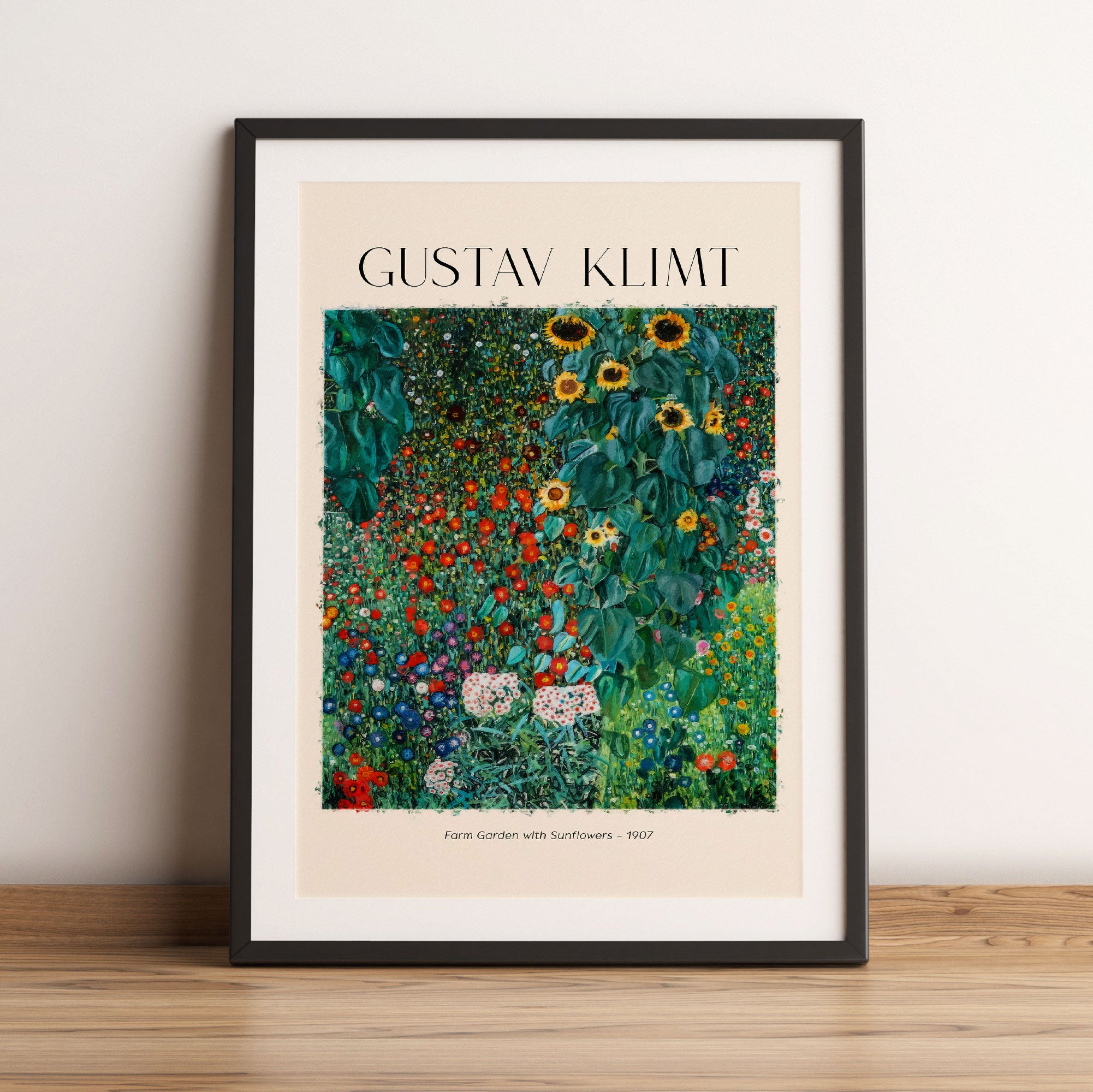 Art Portrait  - Gustav Klimt - Bauerngarten, Gerahmtes Bild