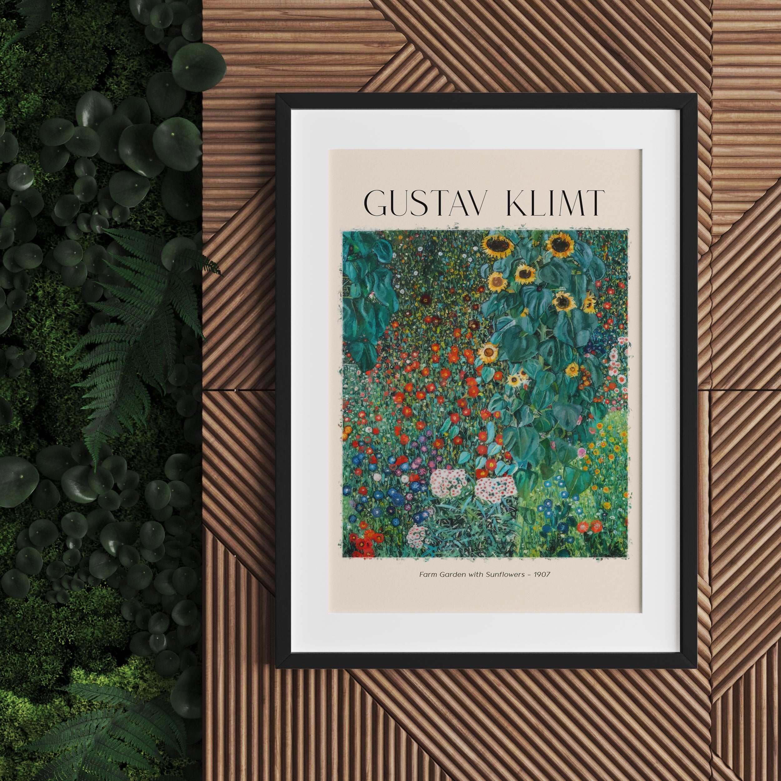 Art Portrait  - Gustav Klimt - Bauerngarten, Gerahmtes Bild