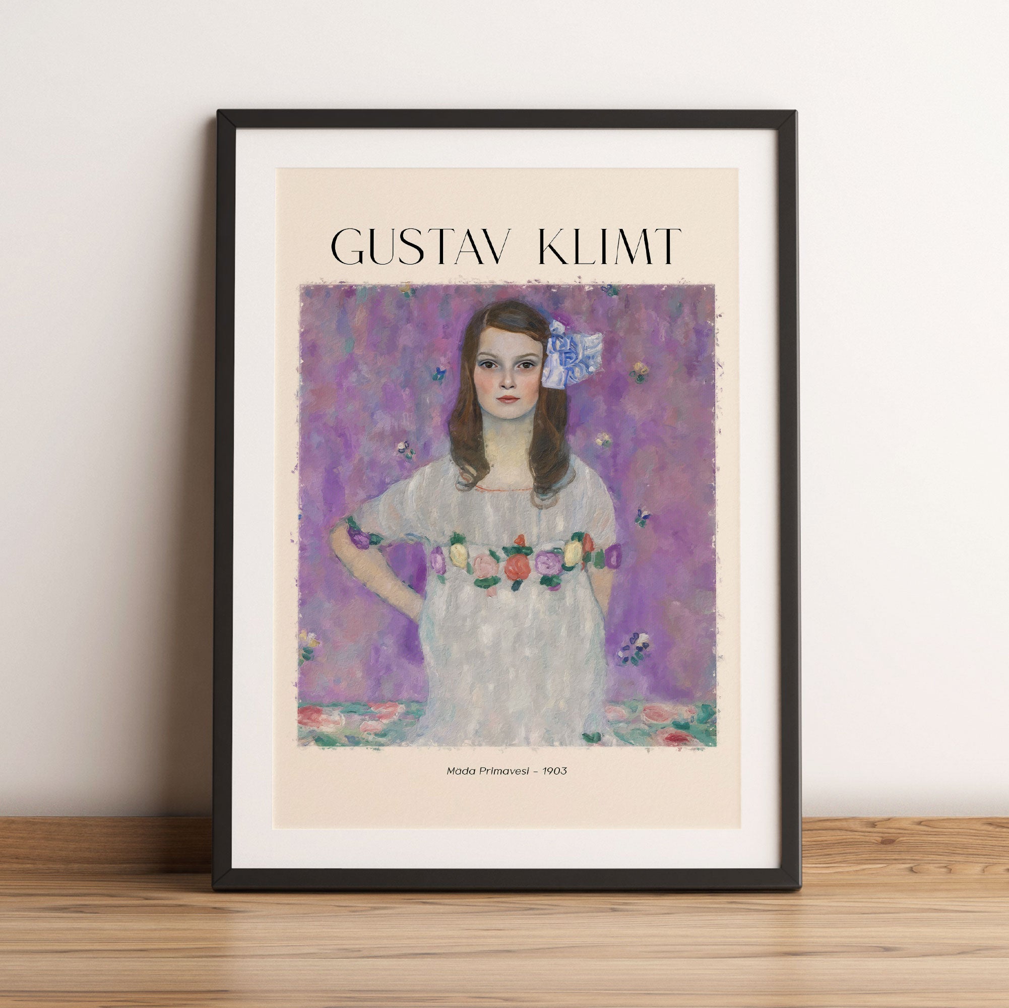 Art Portrait  - Gustav Klimt - Mäda Primavesi, Gerahmtes Bild