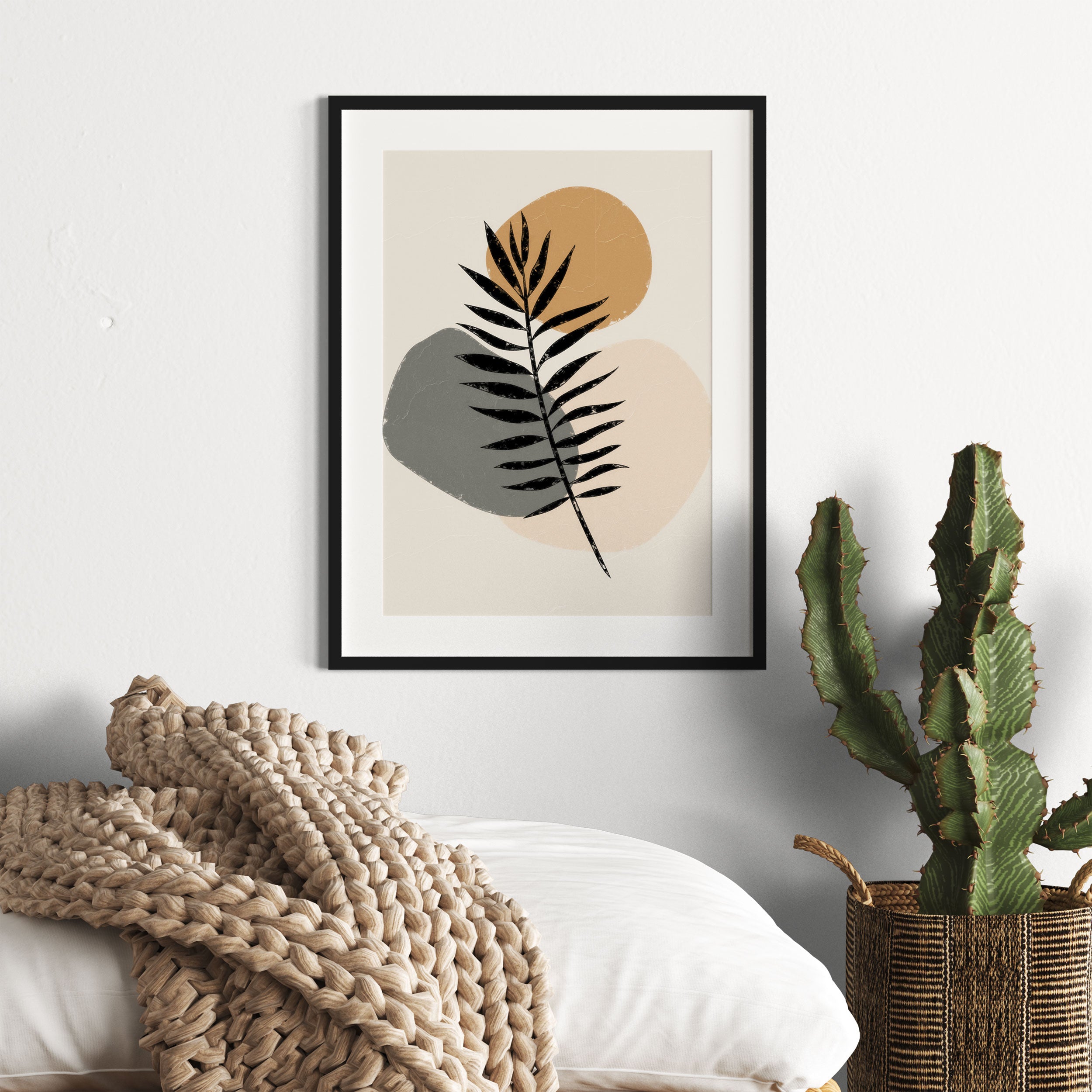 Modern Art Botanical  - Farn I, Gerahmtes Bild
