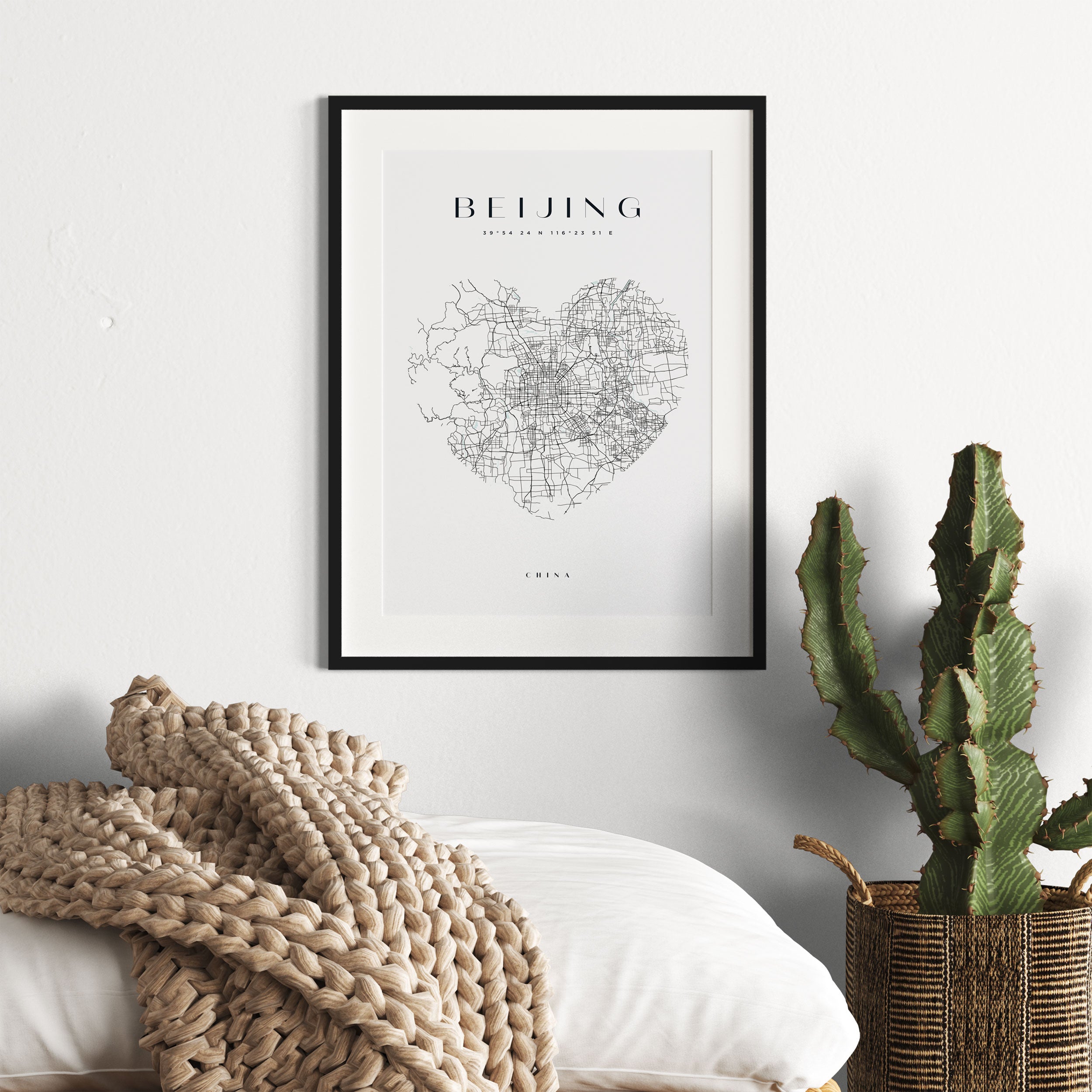 Lieblings Stadt  - Beijing, Gerahmtes Bild