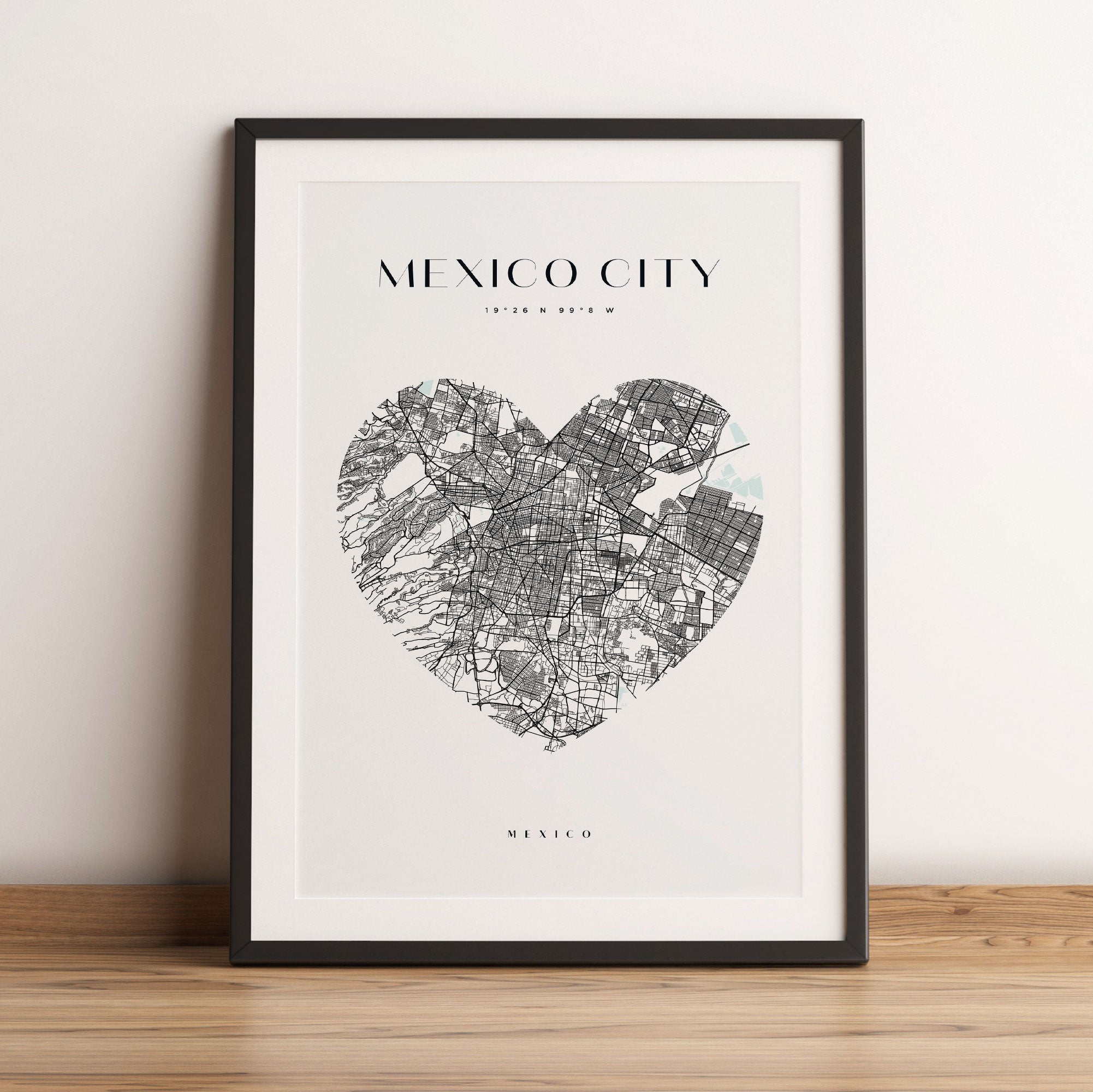 Lieblings Stadt  - Mexico City, Gerahmtes Bild