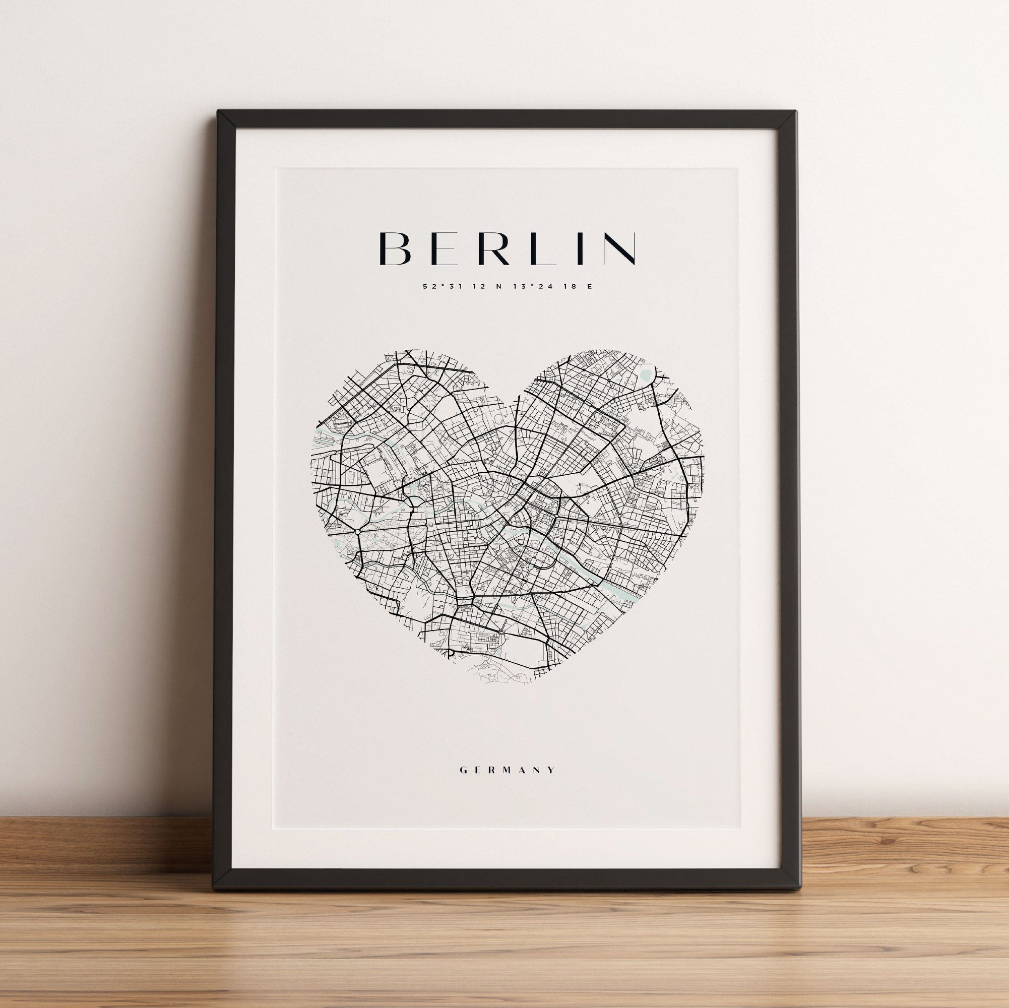 Lieblings Stadt  - Berlin, Gerahmtes Bild