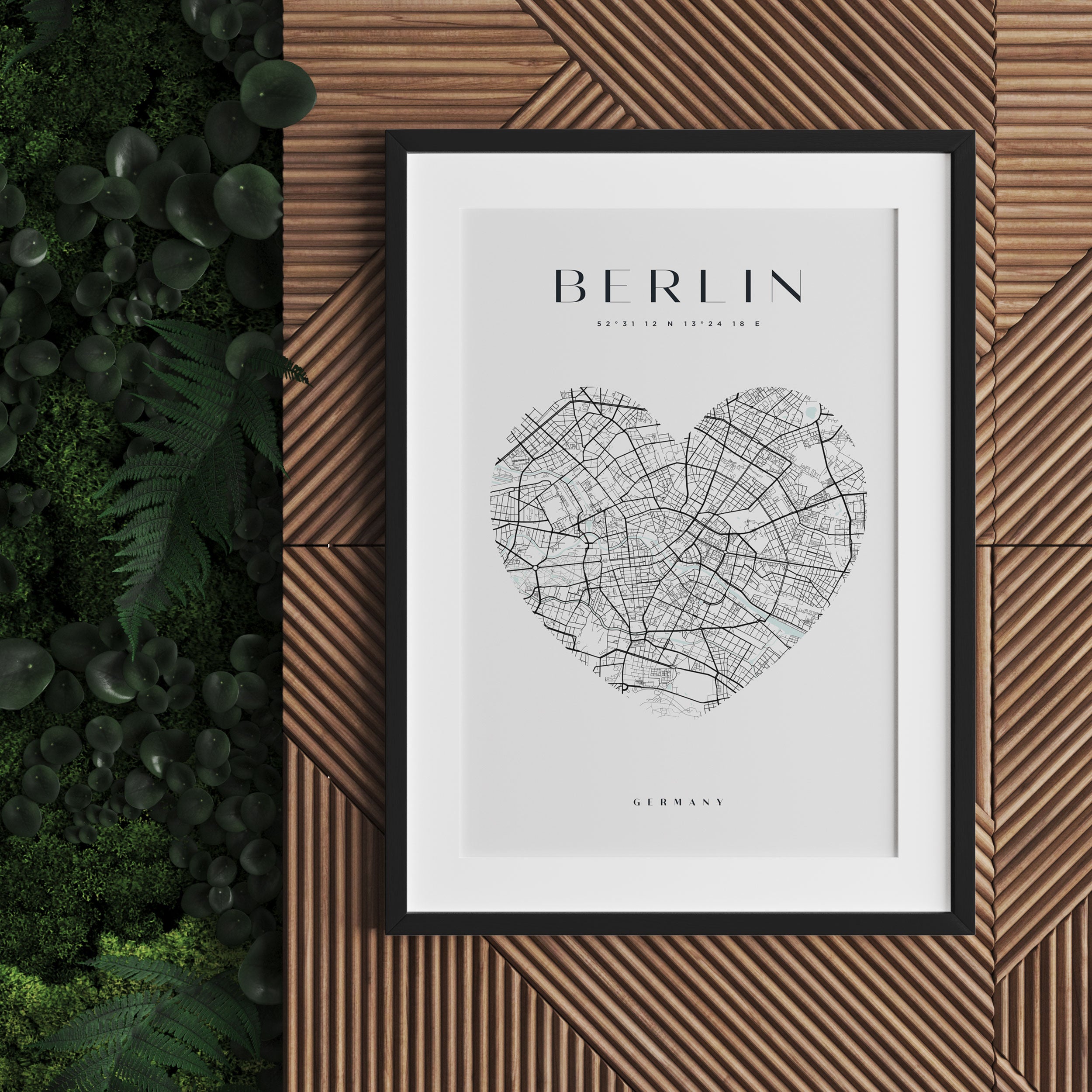 Lieblings Stadt  - Berlin, Gerahmtes Bild