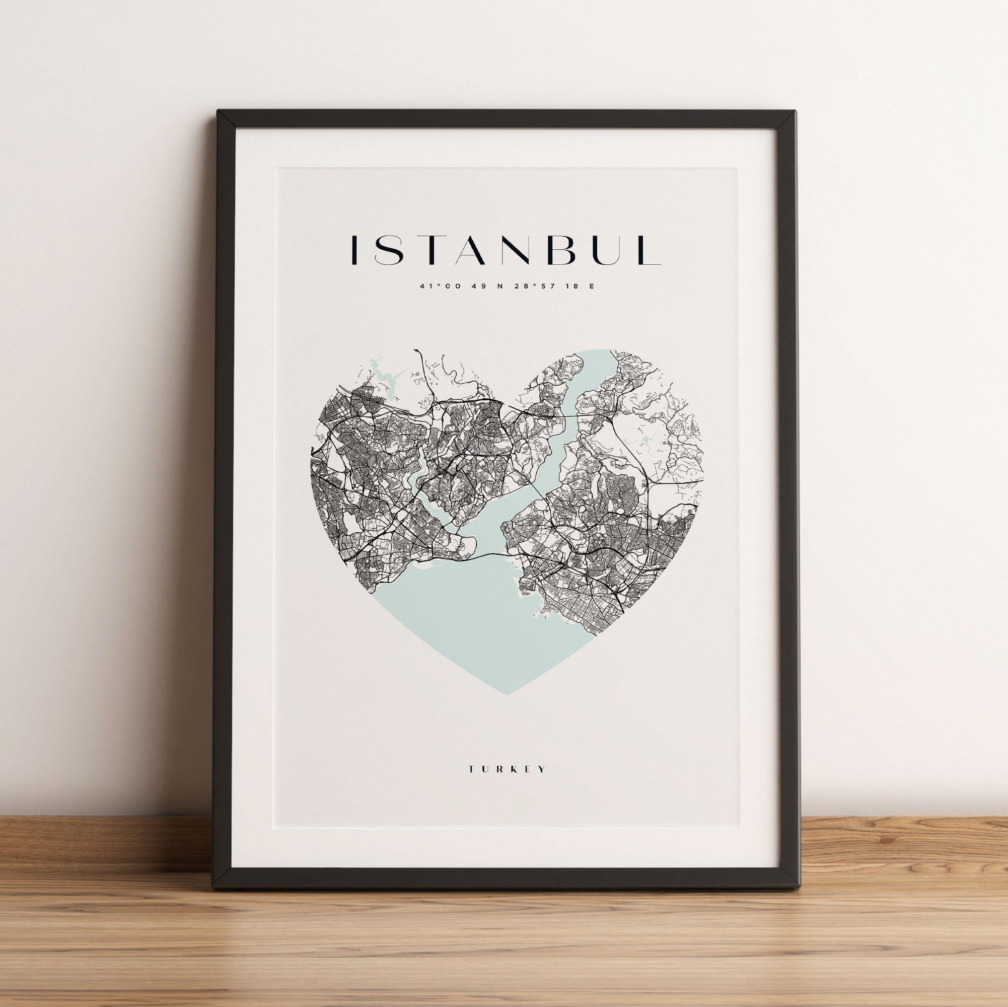 Lieblings Stadt  - Istanbul, Gerahmtes Bild
