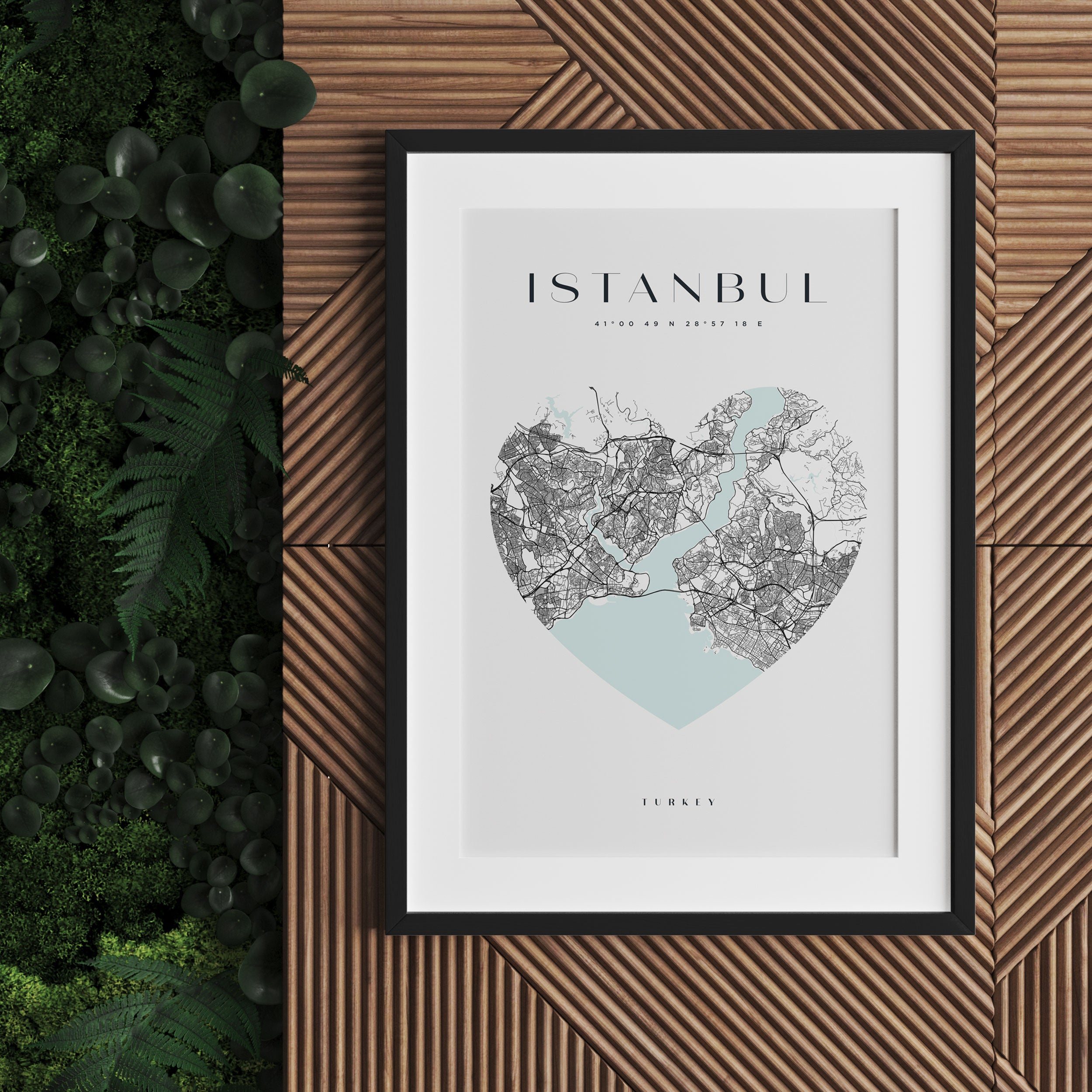 Lieblings Stadt  - Istanbul, Gerahmtes Bild
