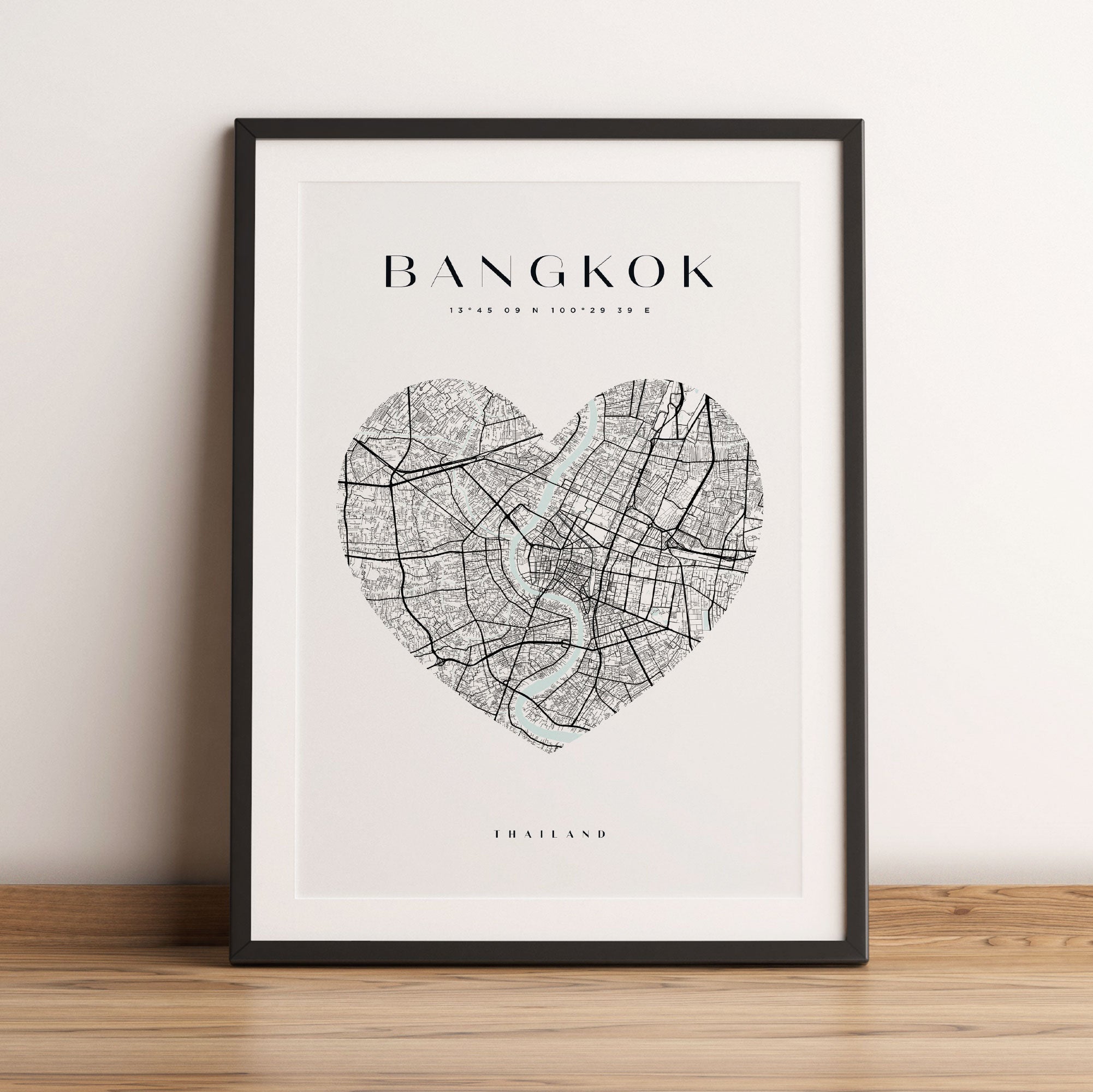 Lieblings Stadt  - Bangkok, Gerahmtes Bild
