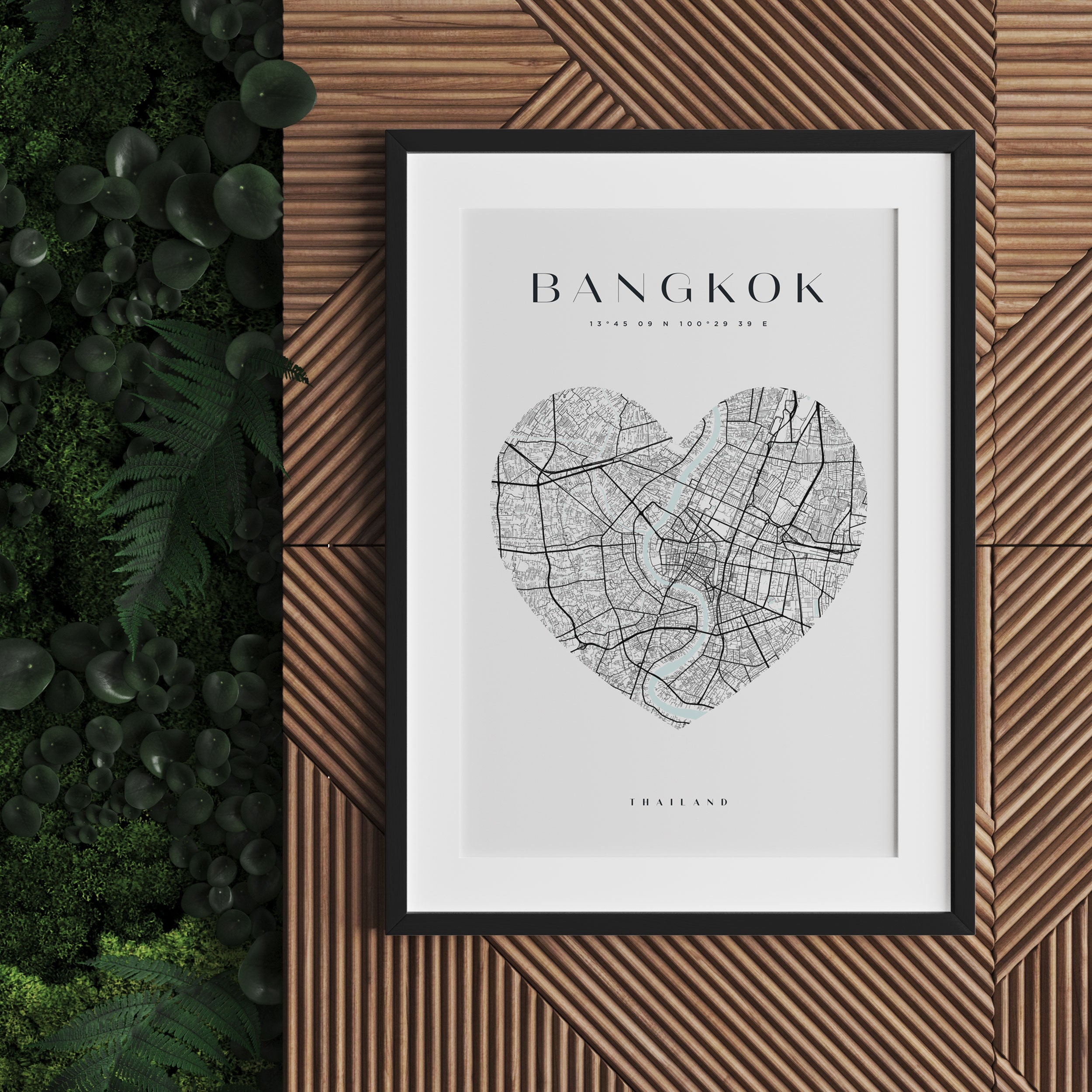 Lieblings Stadt  - Bangkok, Gerahmtes Bild