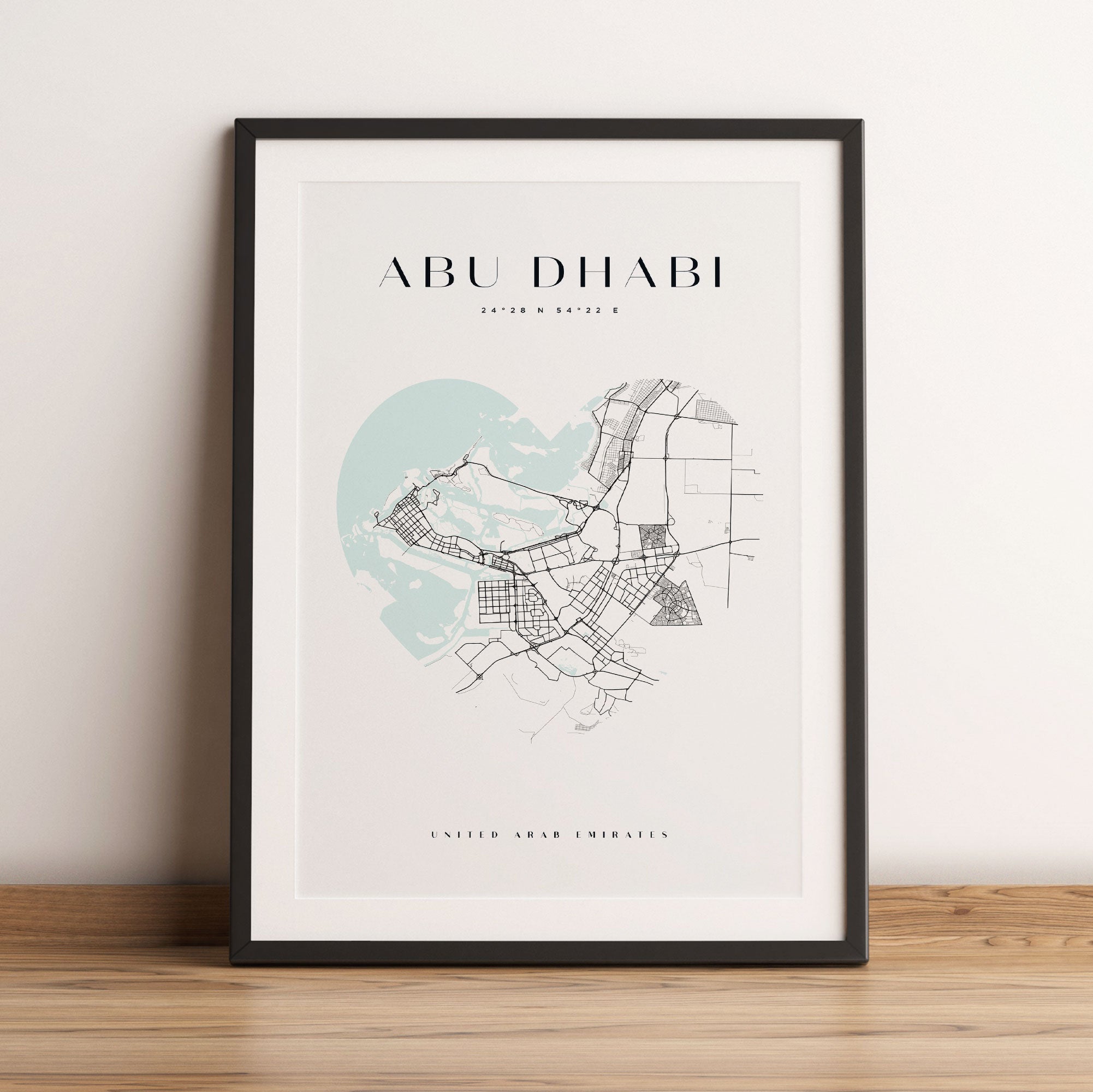 Lieblings Stadt  - Abu Dhabi, Gerahmtes Bild