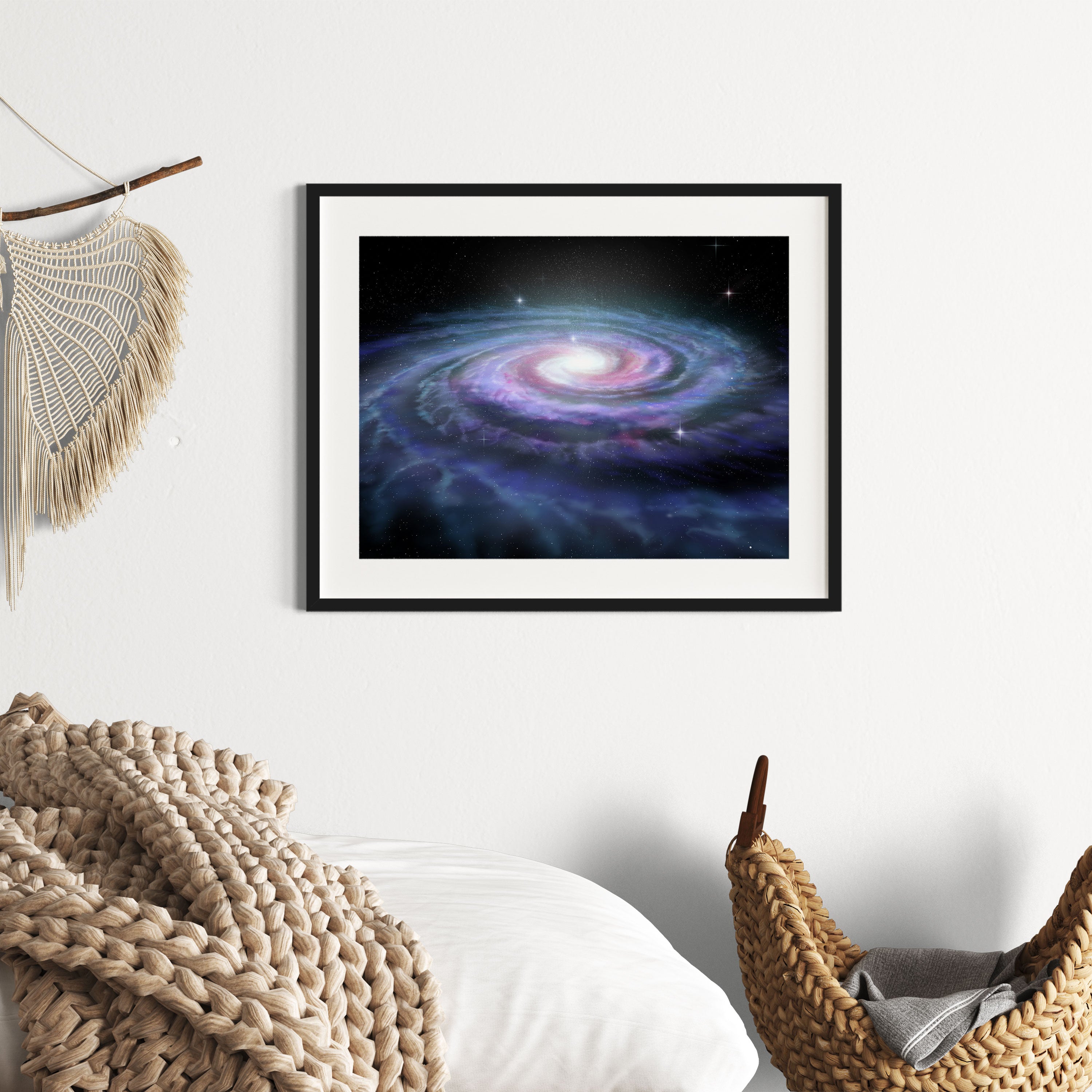 Sternenwirbel Galaxie, Gerahmtes Bild
