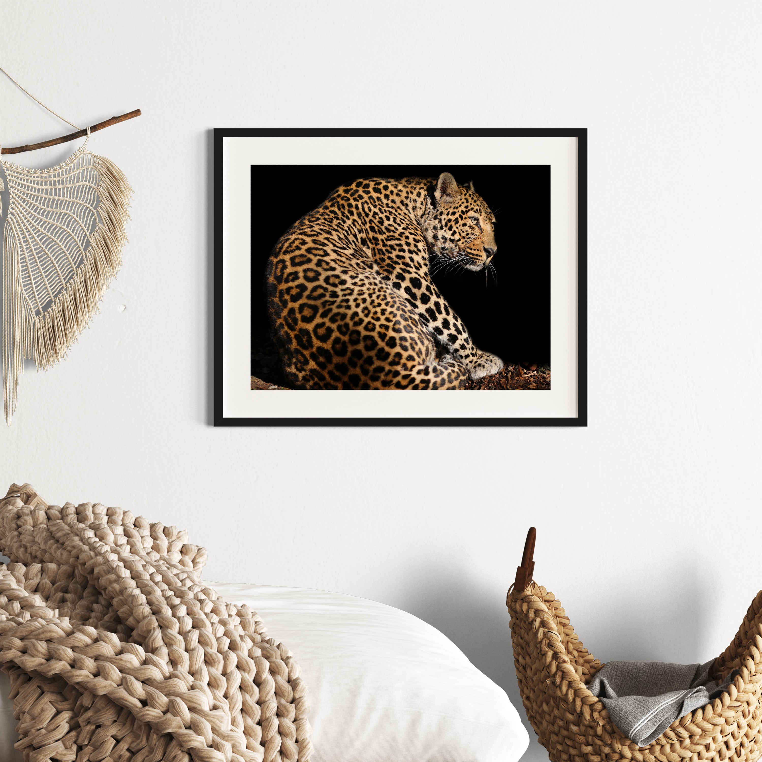 Anmutiger Leopard, Gerahmtes Bild