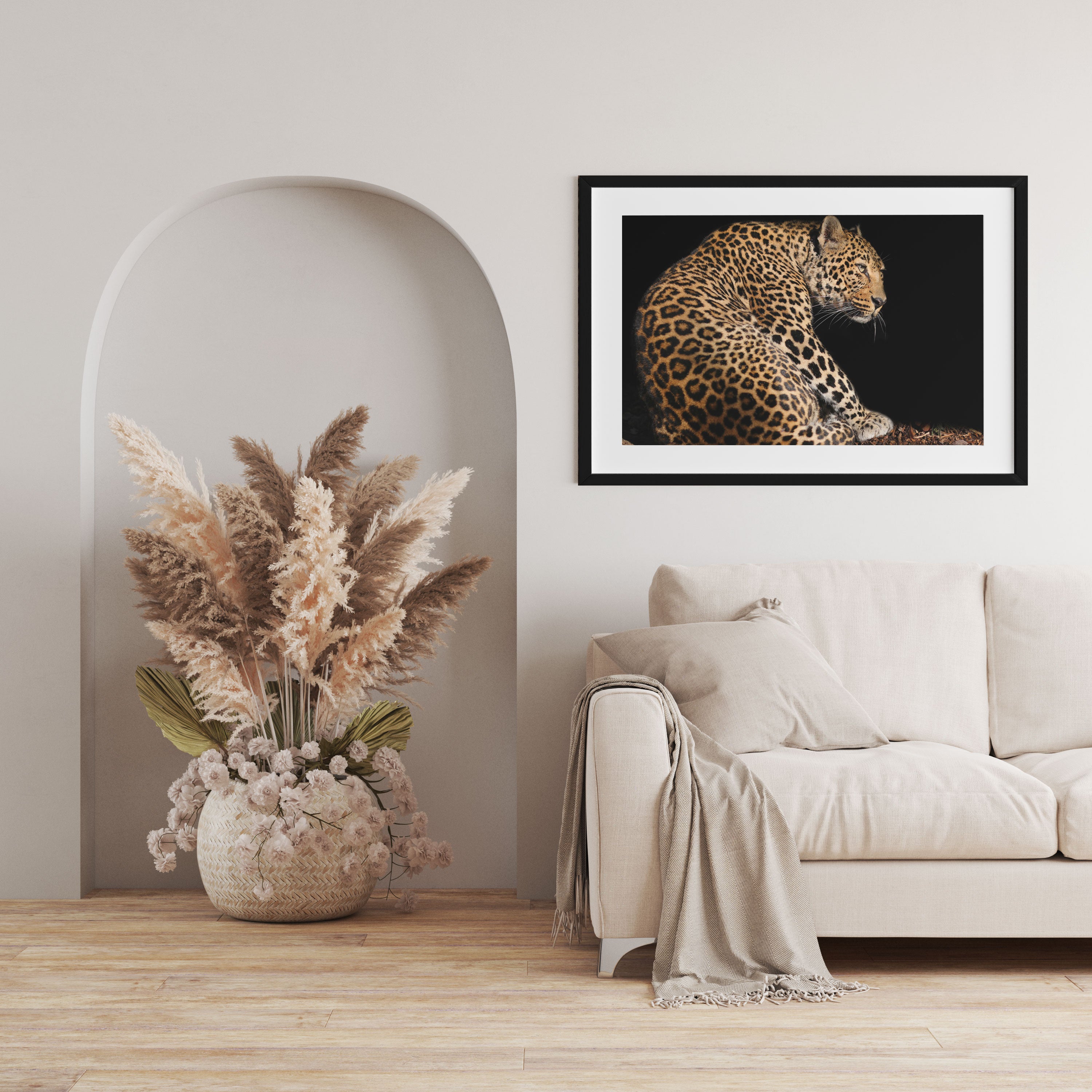 Anmutiger Leopard, Gerahmtes Bild