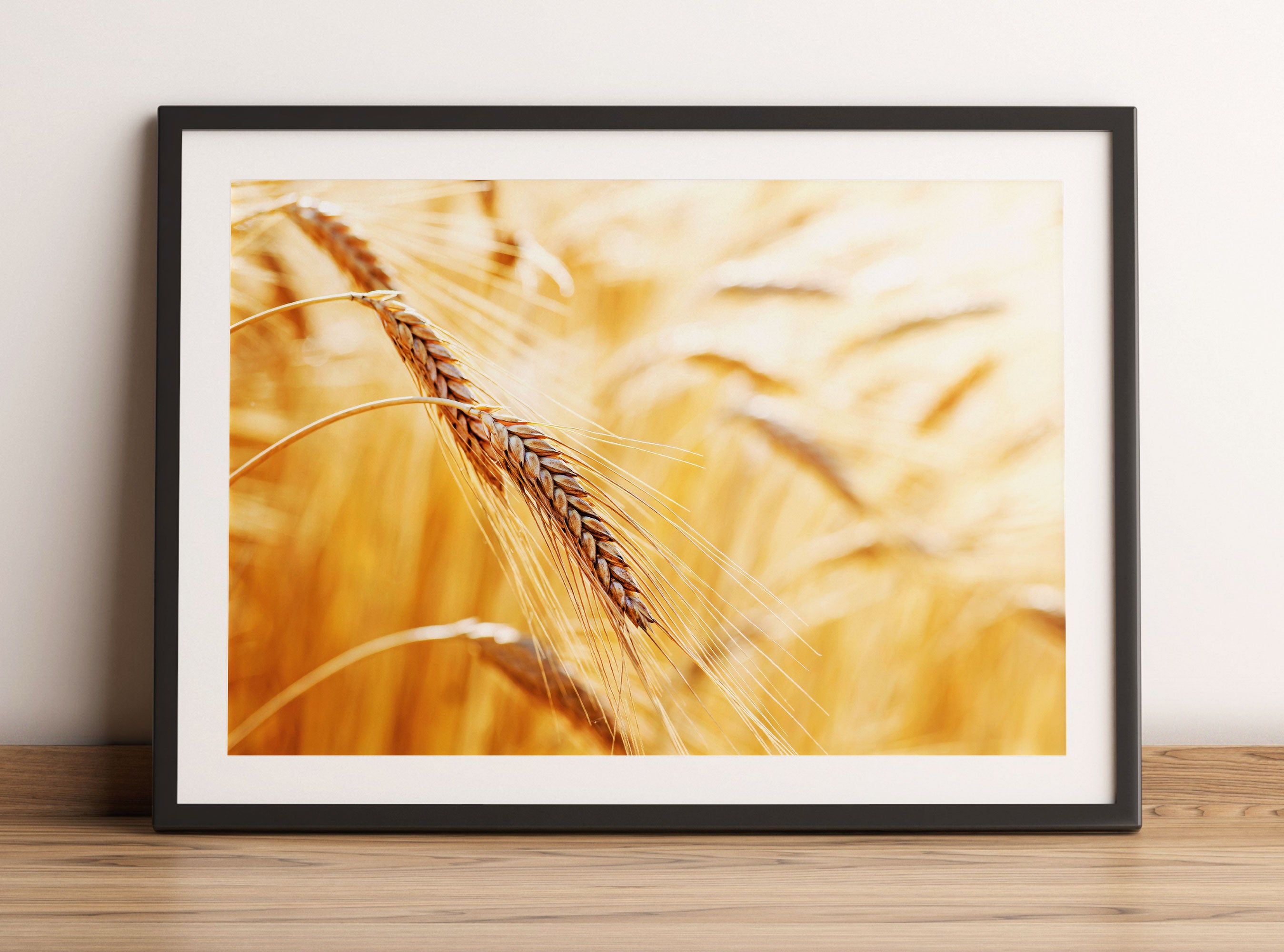 Weizen auf dem Feld, Gerahmtes Bild